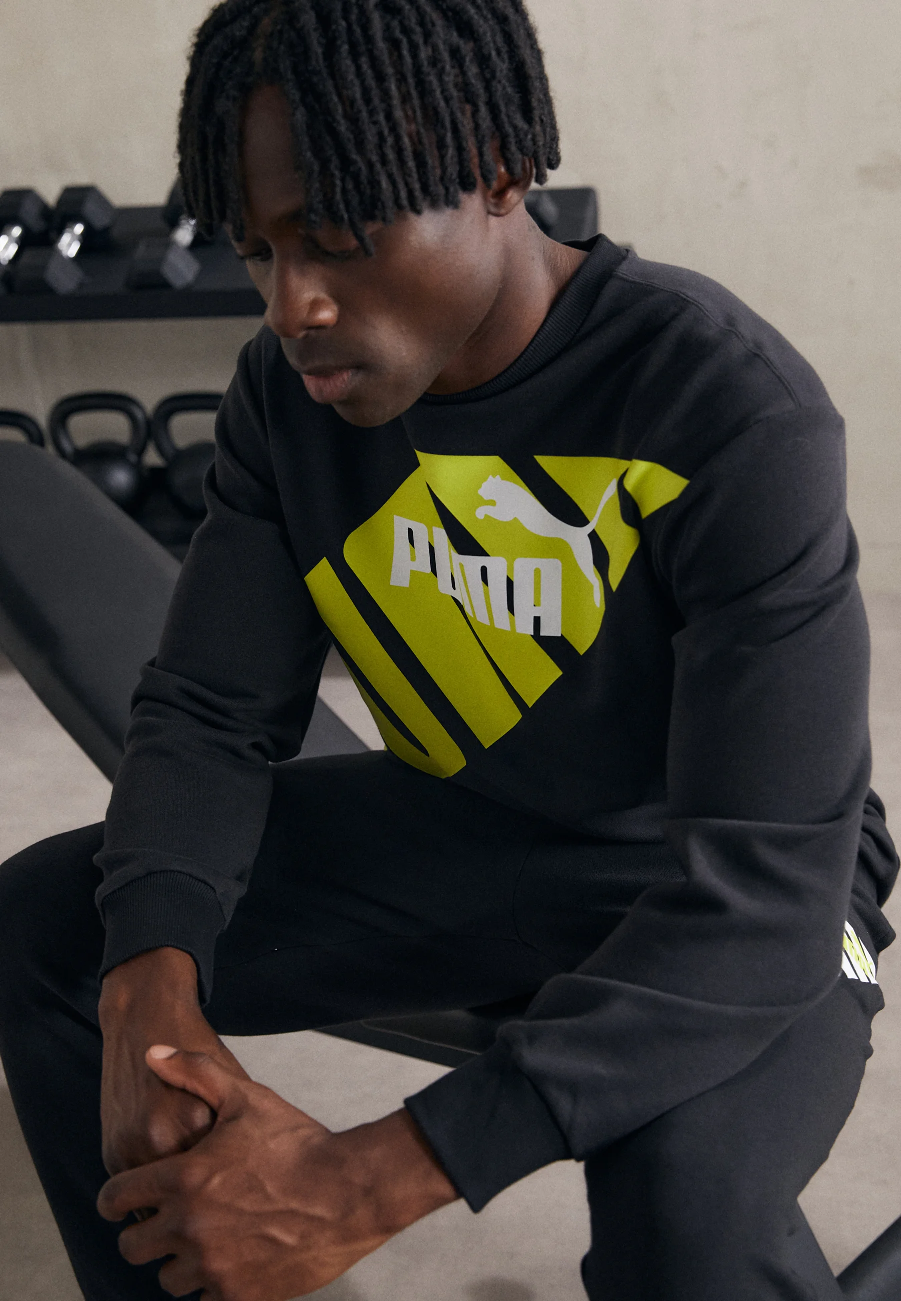 POWER GRAPHIC CREW- Felpa