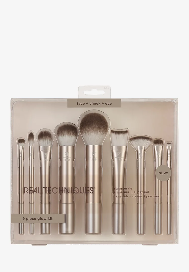 Real Techniques AU NATUREL COMPLETE BRUSH KIT - Kit pennelli
