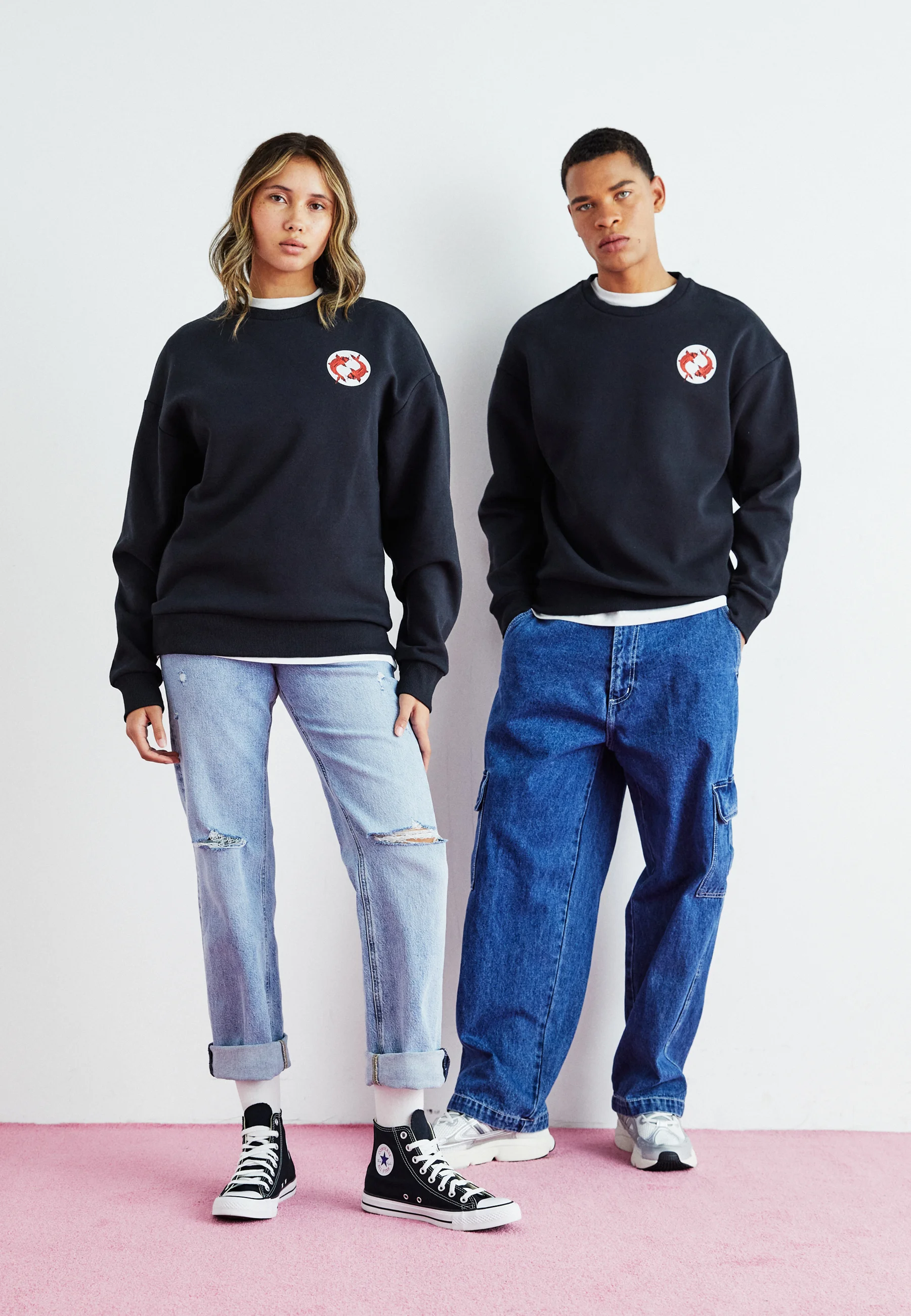 Jack & Jones JORAQUARIUM CREW UNISEX - Felpa