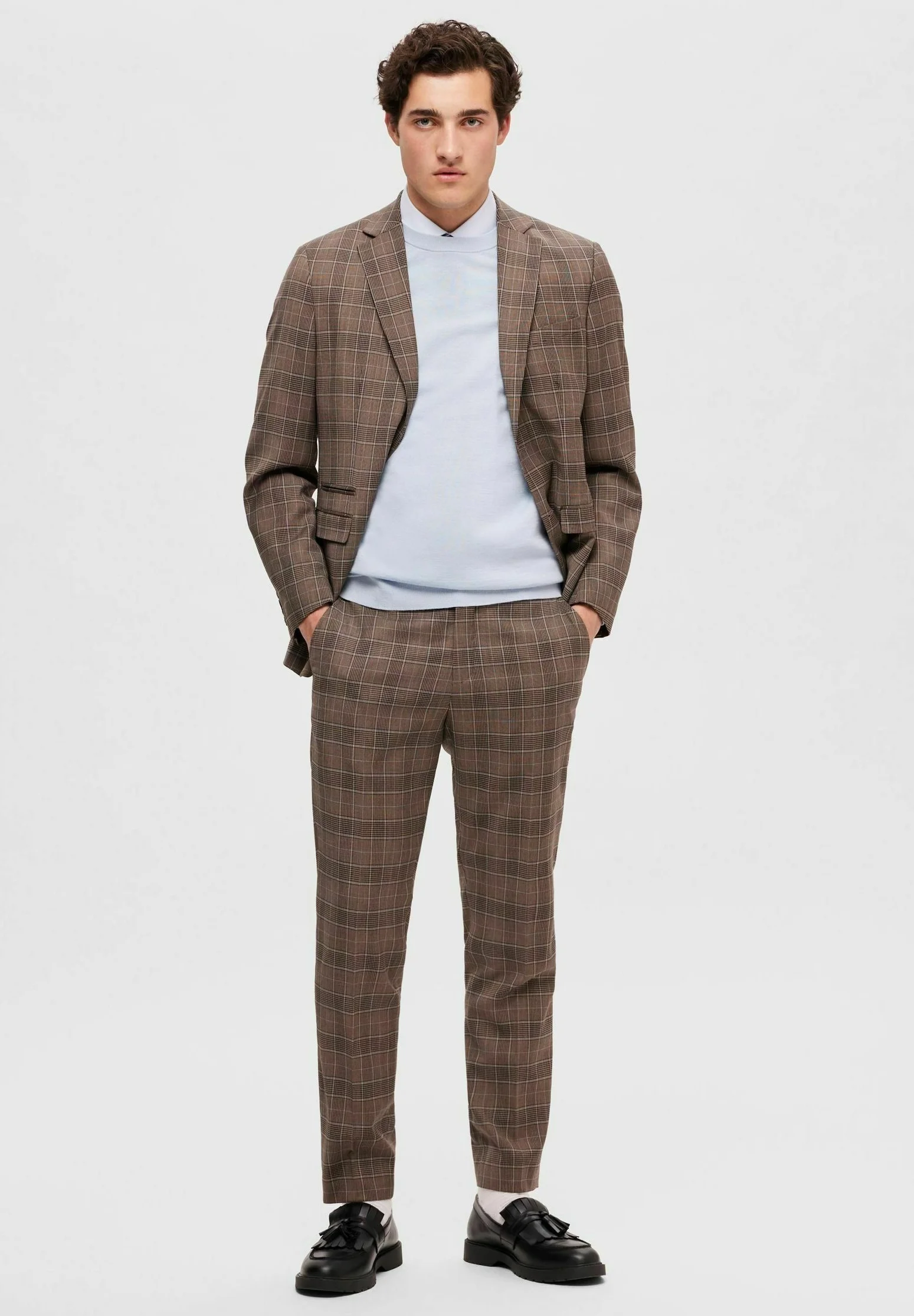 Selected Homme SLHTOWN MAX CREW NECK B NOOS - Maglione