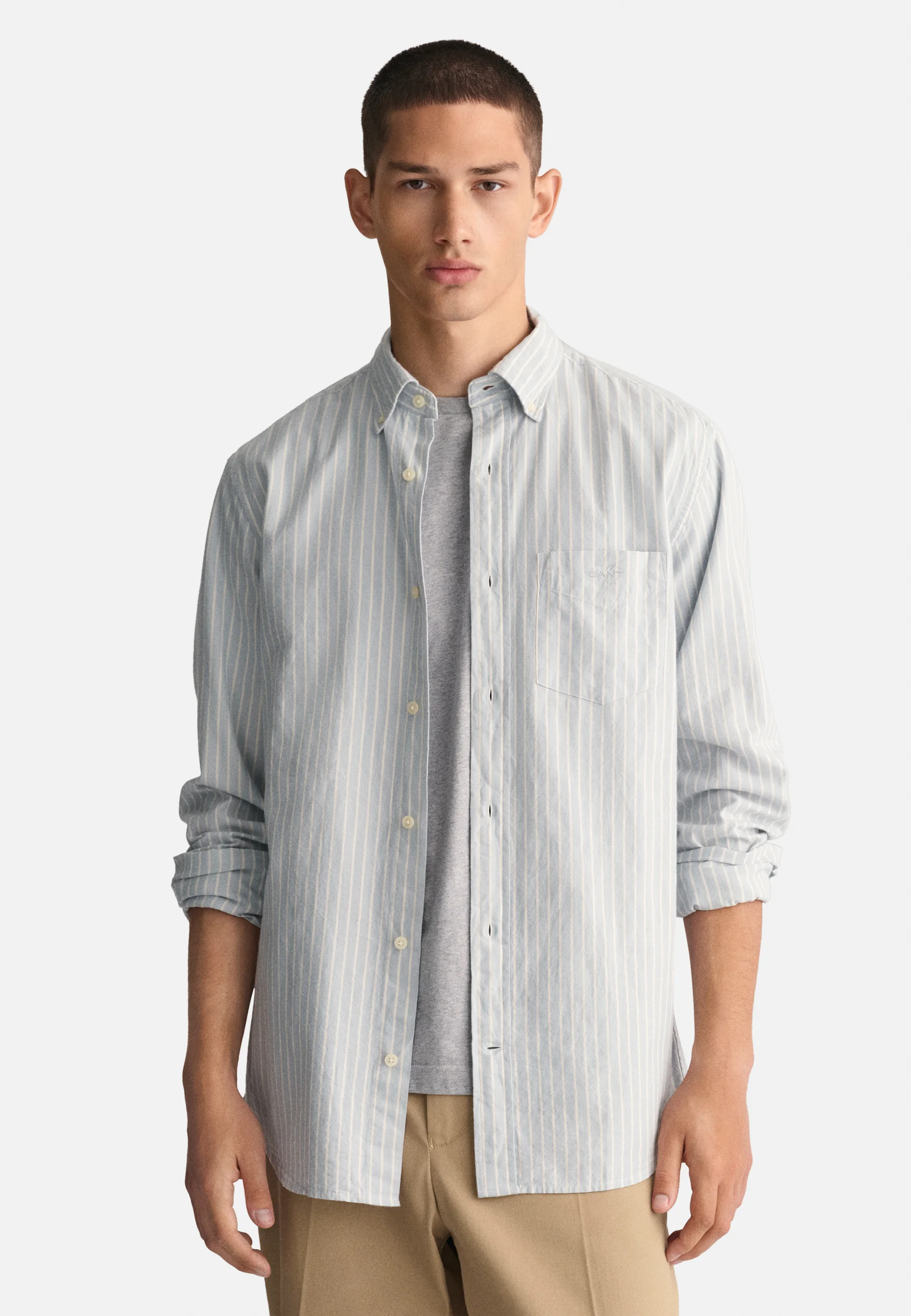 GANT REGULAR FIT STRIPED OXFORD - Camicia