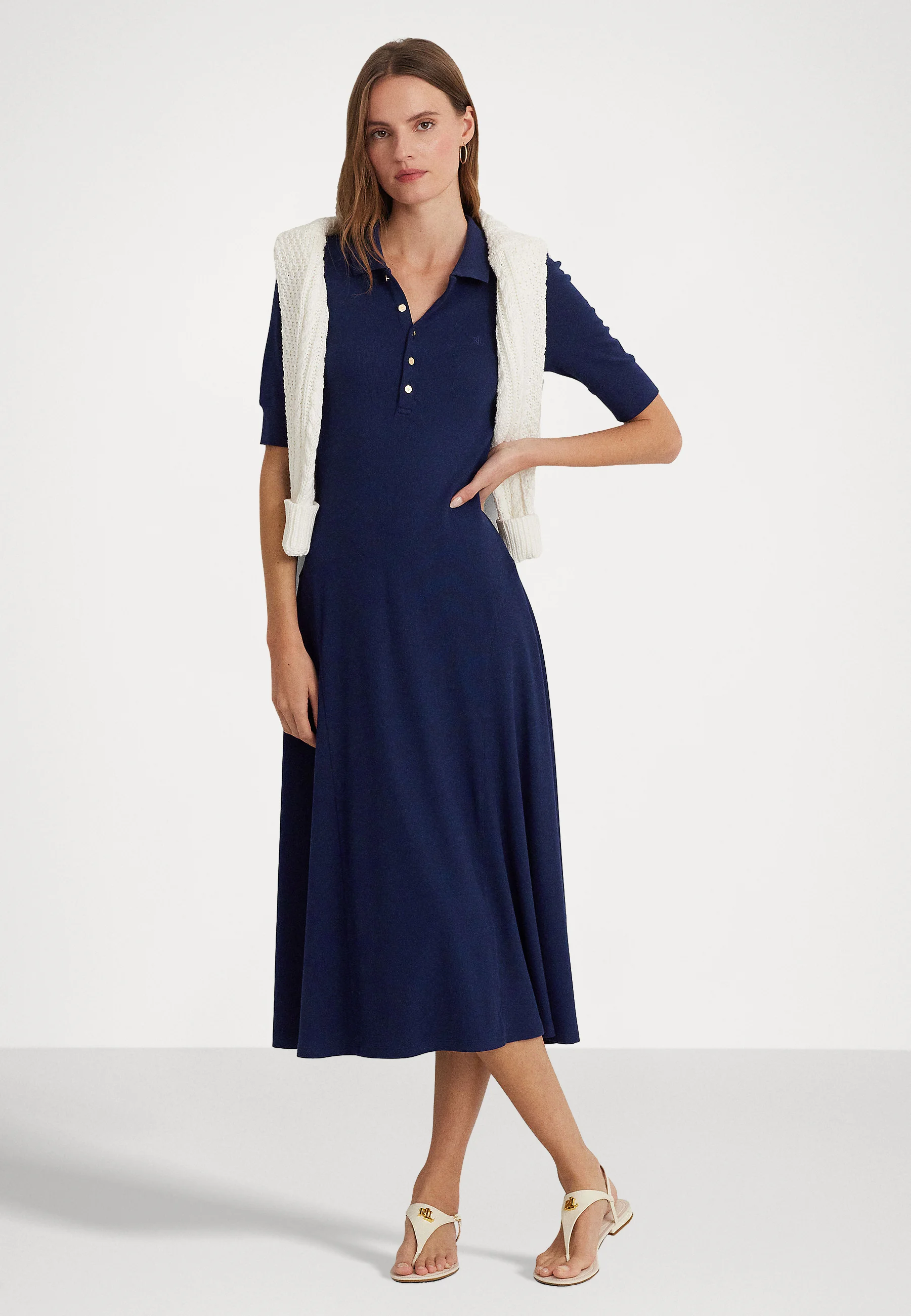 Lauren Ralph Lauren LILLIANNA ELBOW SLEEVE DAY DRESS - Abito in maglia