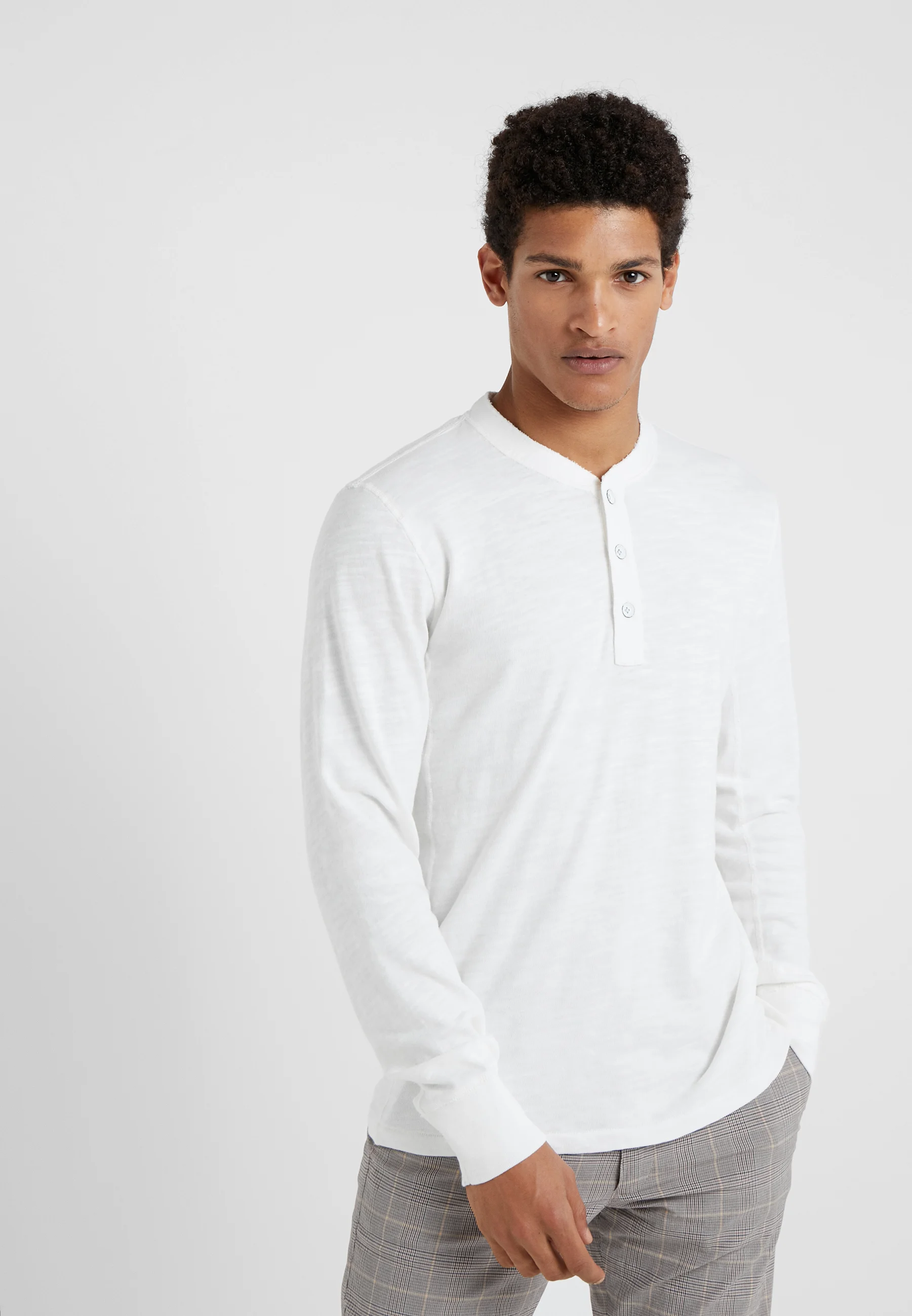 rag & bone CLASSIC HENLEY - Maglietta a manica lunga
