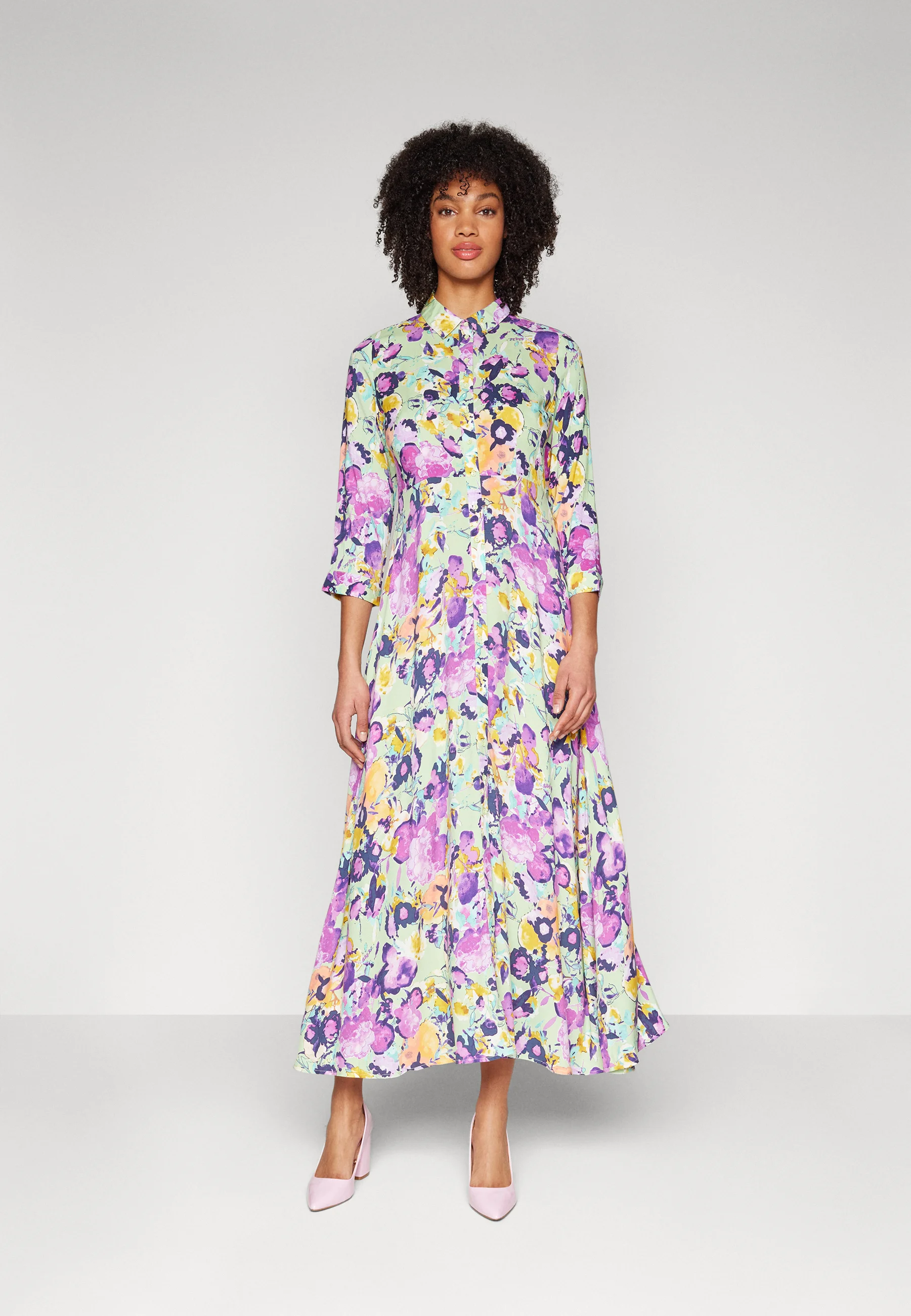 YAS YASSAVANNA LONG SHIRT DRESS - Vestito lungo