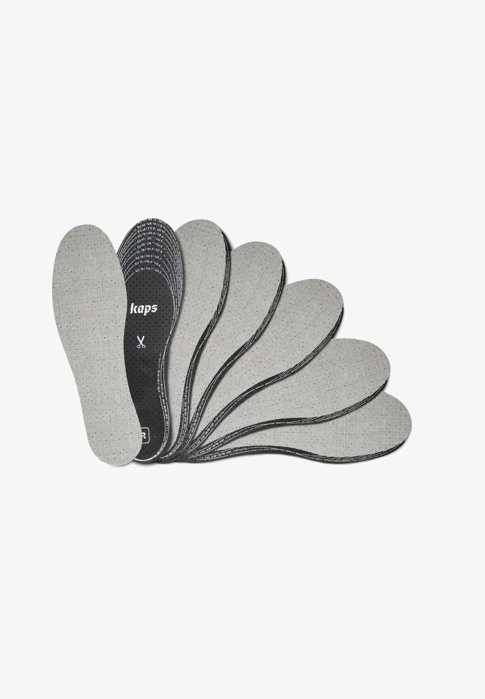 Kaps 6 PACK ANTI ODOUR SHOE INSOLES CUT TO FIT - Plantare / Soletta
