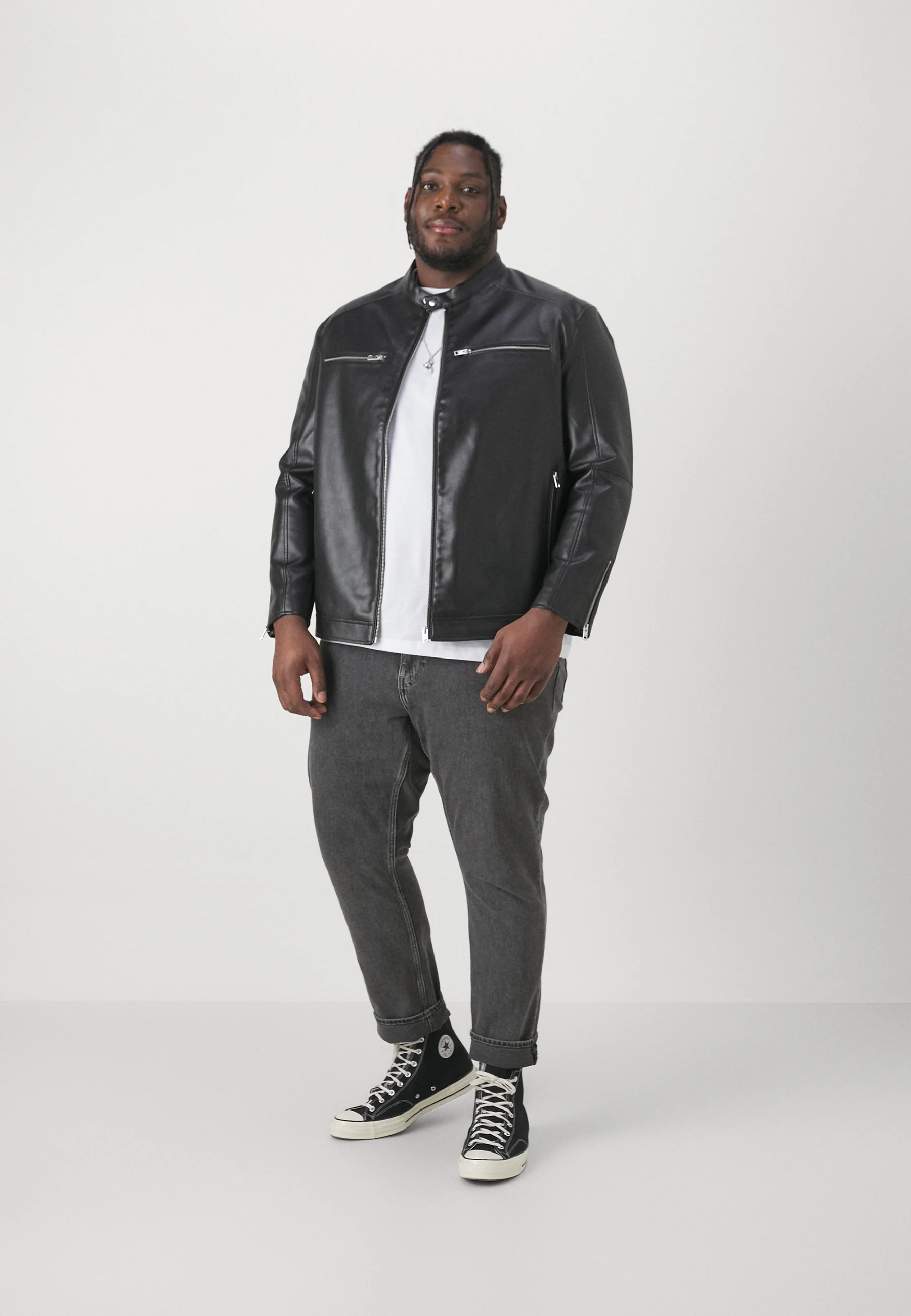 Jack & Jones JCOGRAIN JACKET - Giacca in similpelle