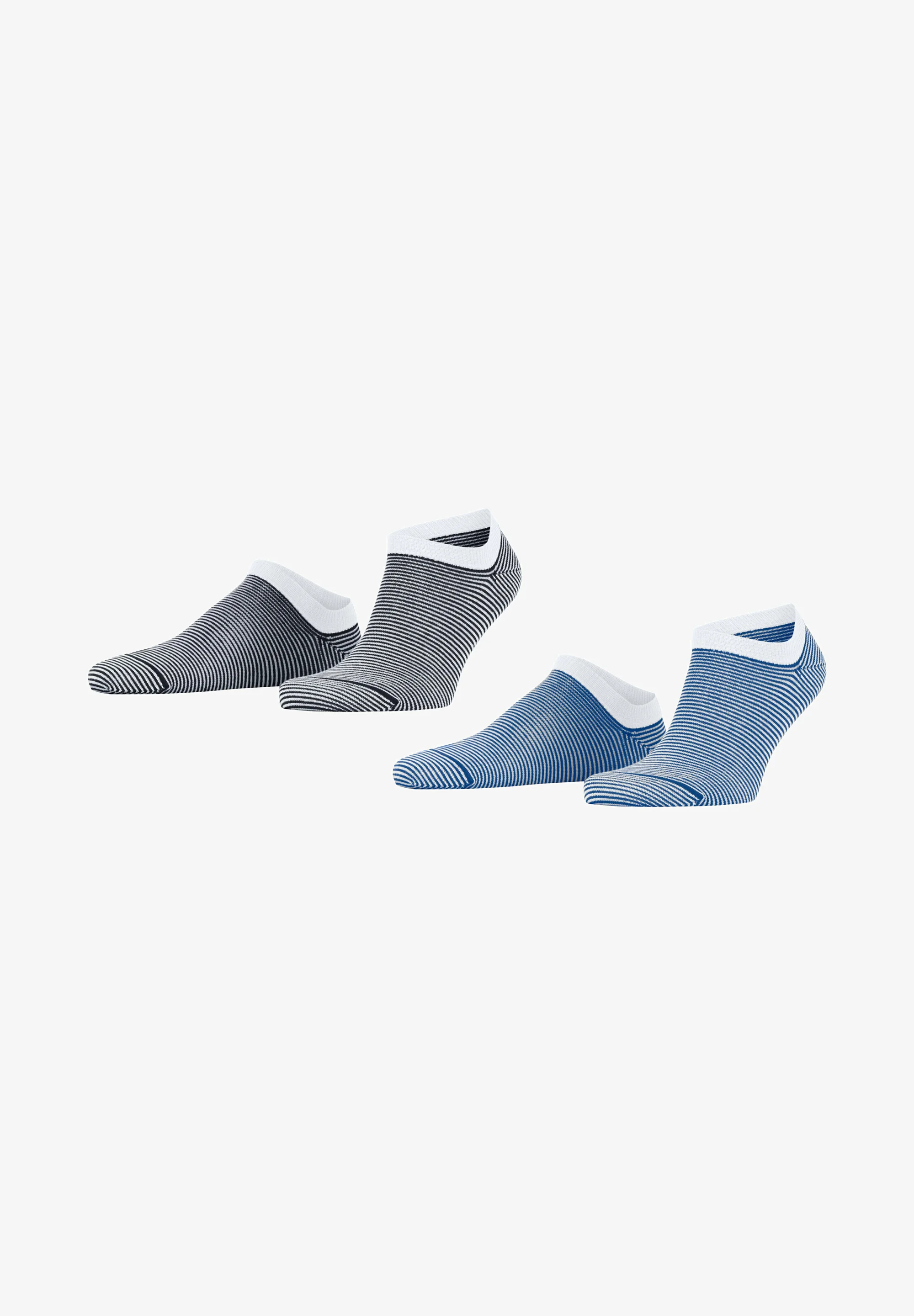 ALLOVER STRIPE 2-PACK SNEAKER SOCKS WITH PATTERN - Calze