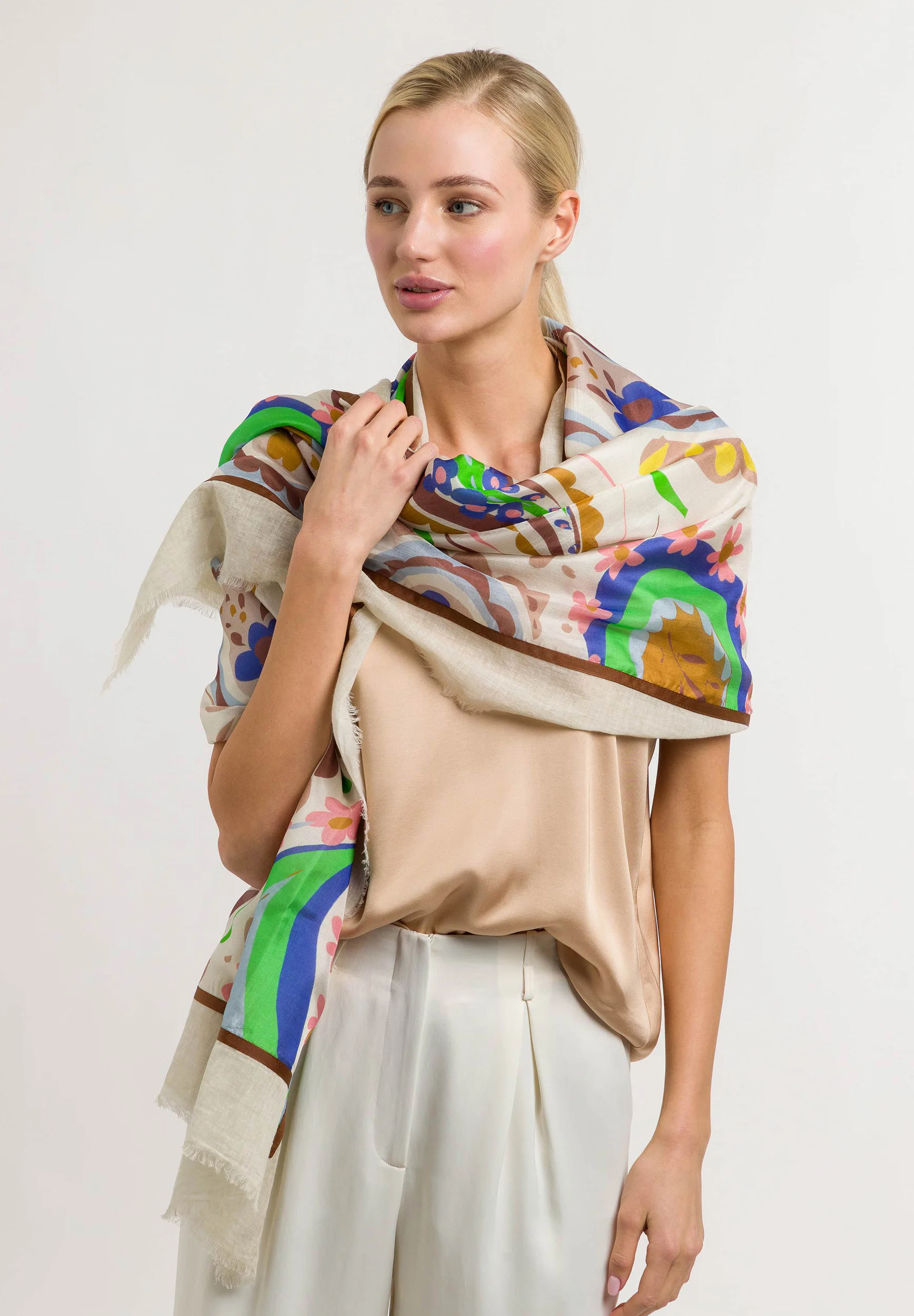 FRAAS PAISLEY PRINT PATCHWORK STOLA - Sciarpa