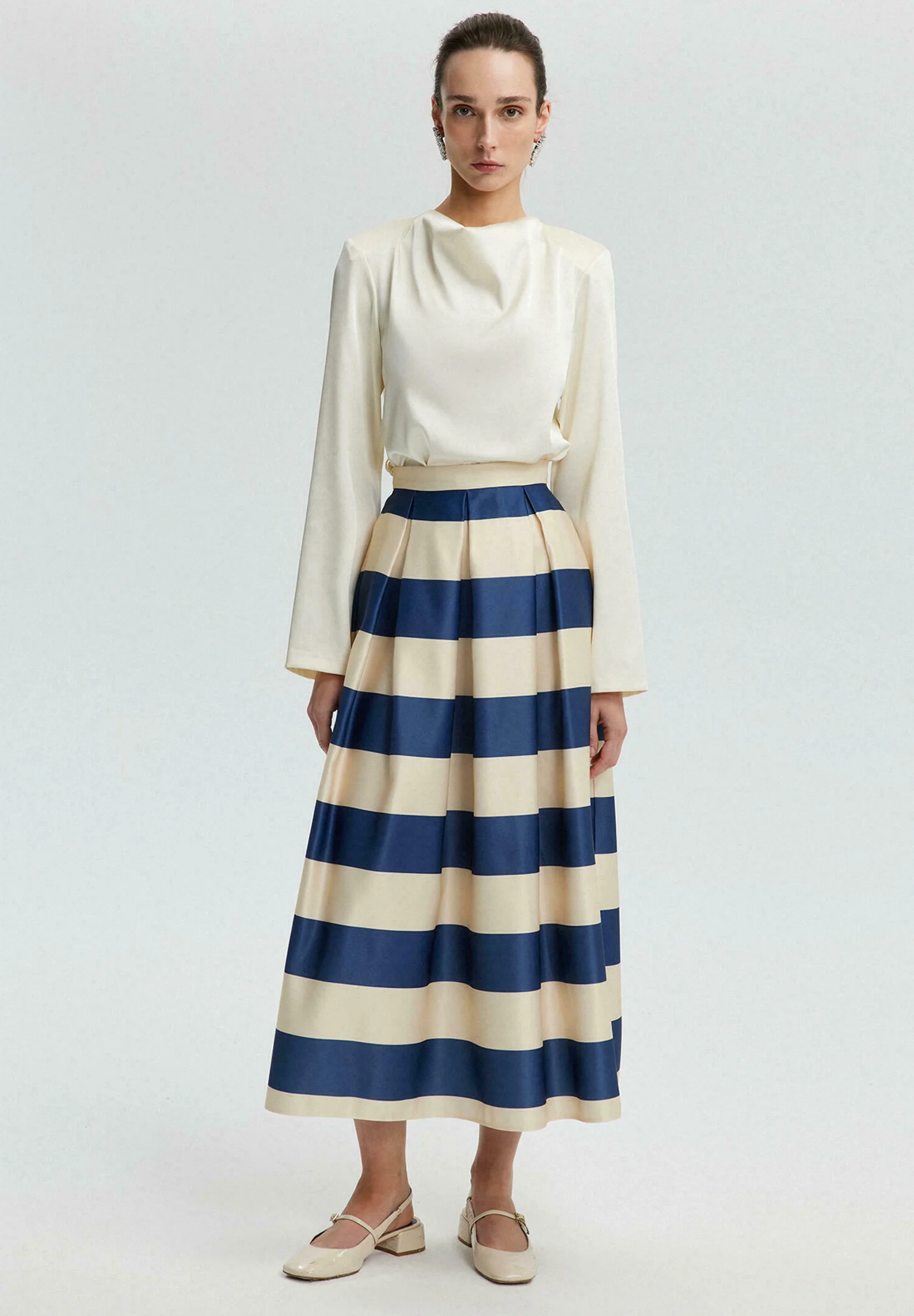 Touché Privé STRIPED MATTE FLARED- Gonna a campana