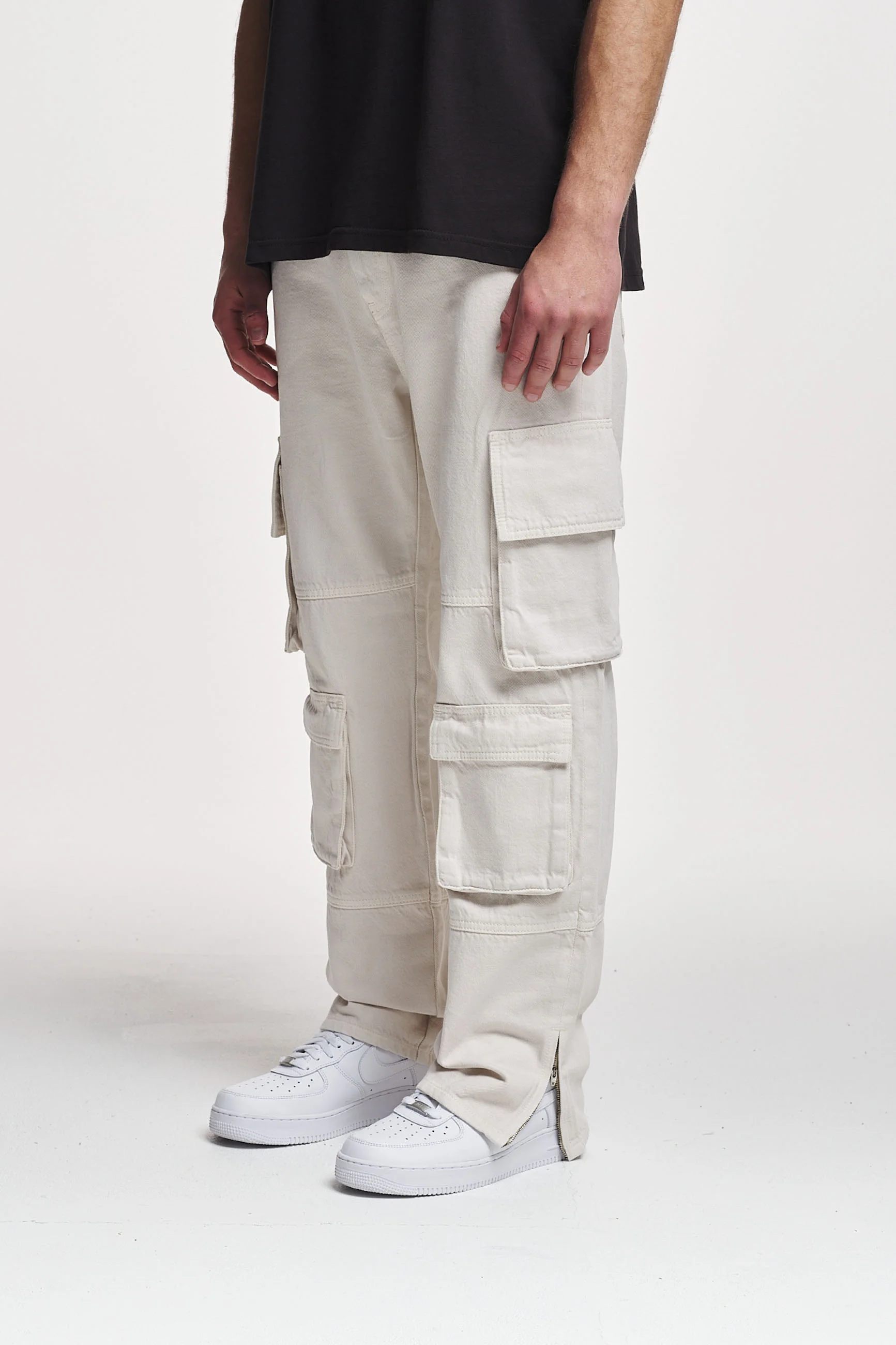 2Y Studios NEO ANKLE ZIP PANTS - Jeans baggy