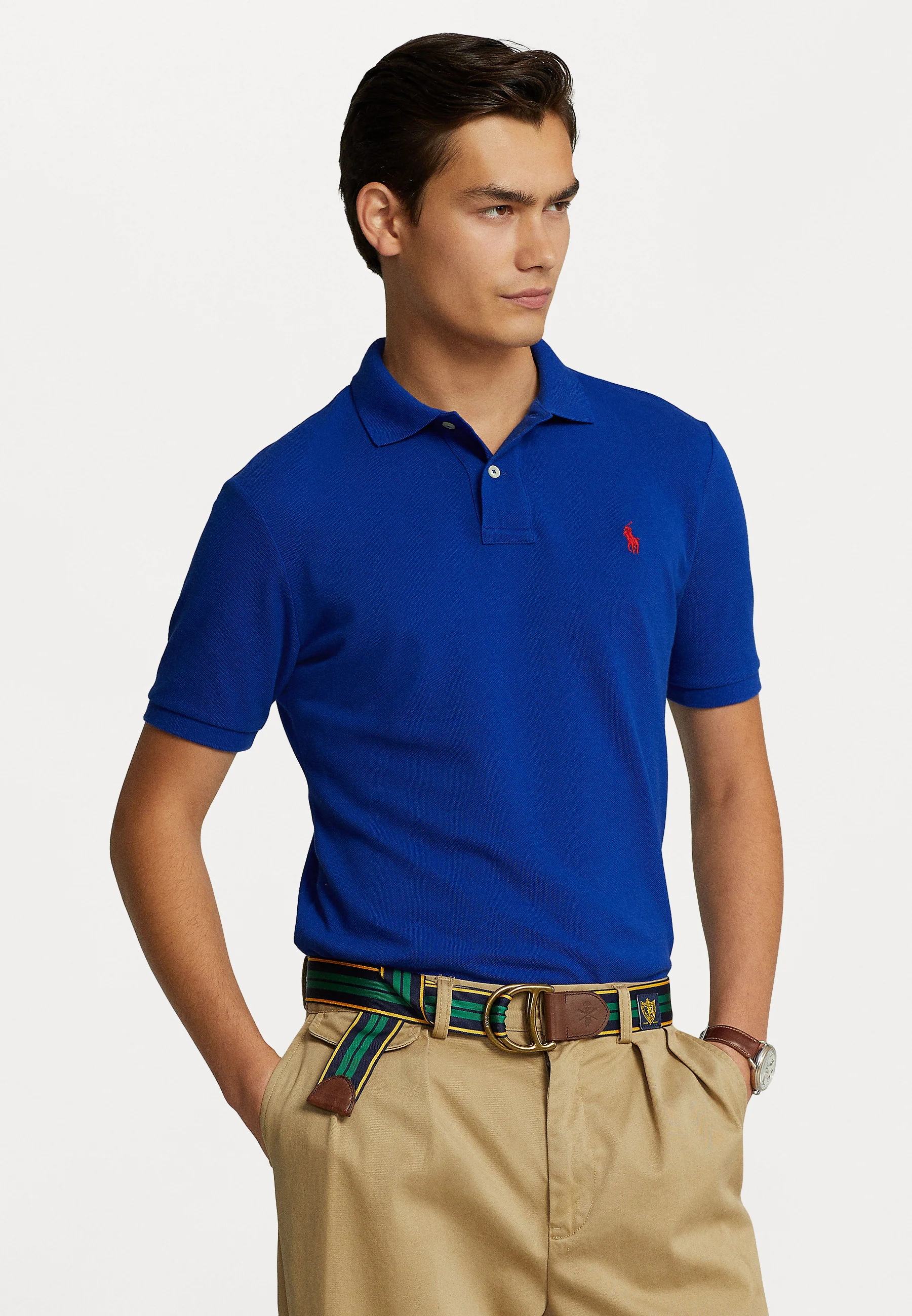 CUSTOM SLIM FIT MESH POLO SHIRT - Polo