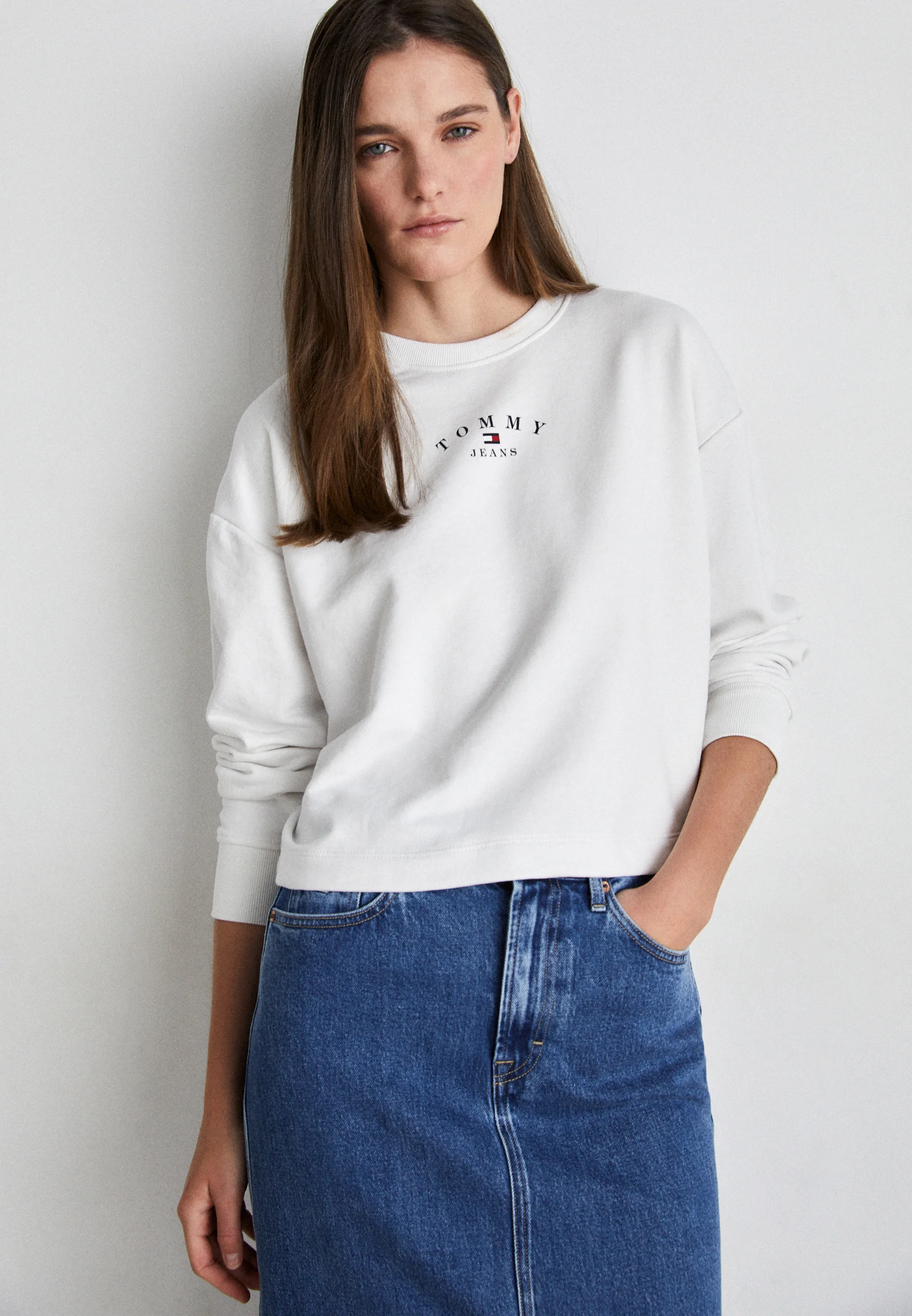 Jeans ESSENTIAL LOGO CREW - Felpa