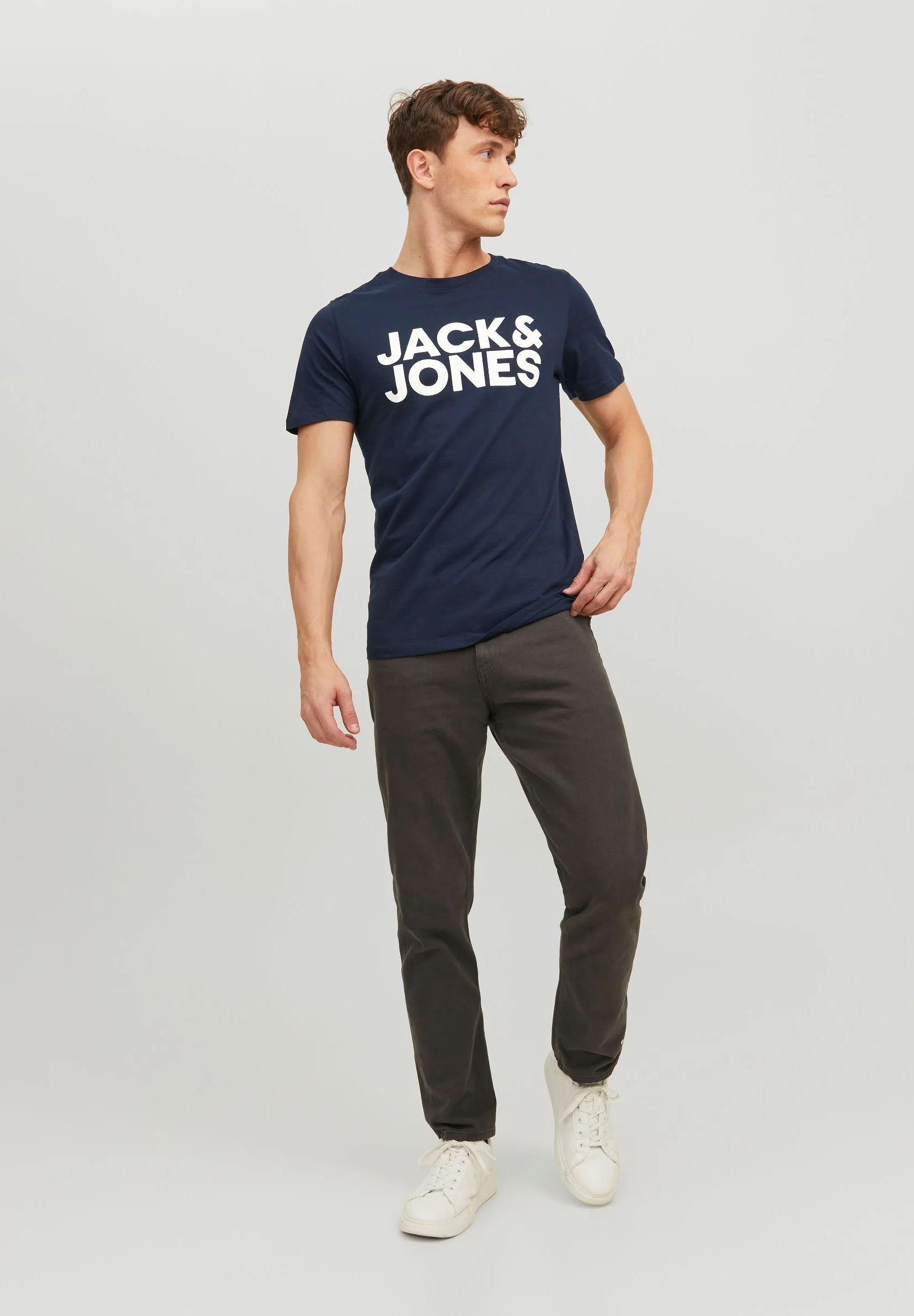 Jack & Jones JJECORP LOGO O NECK - T-shirt con stampa