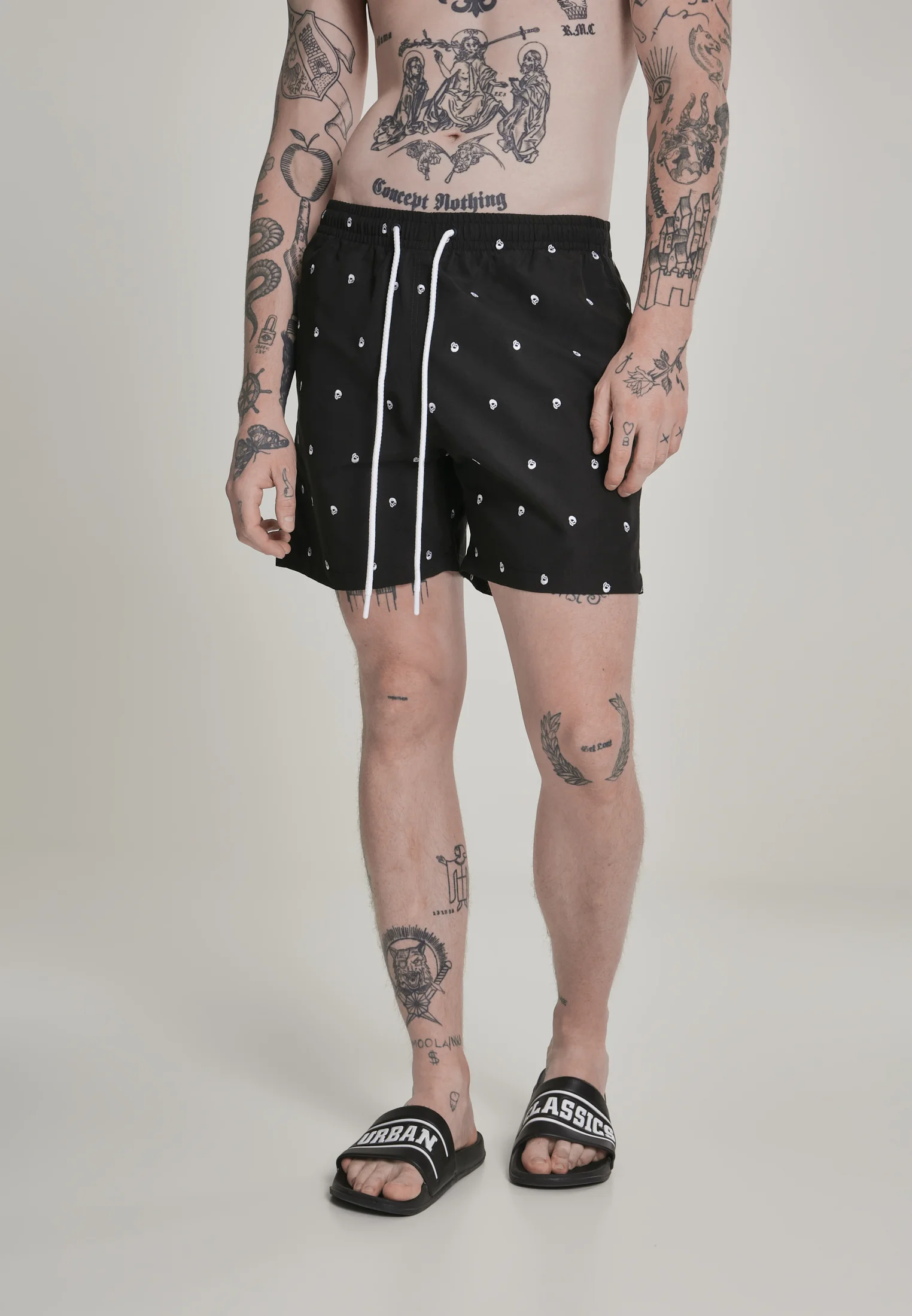 EMBROIDERY SWIM - Shorts da mare