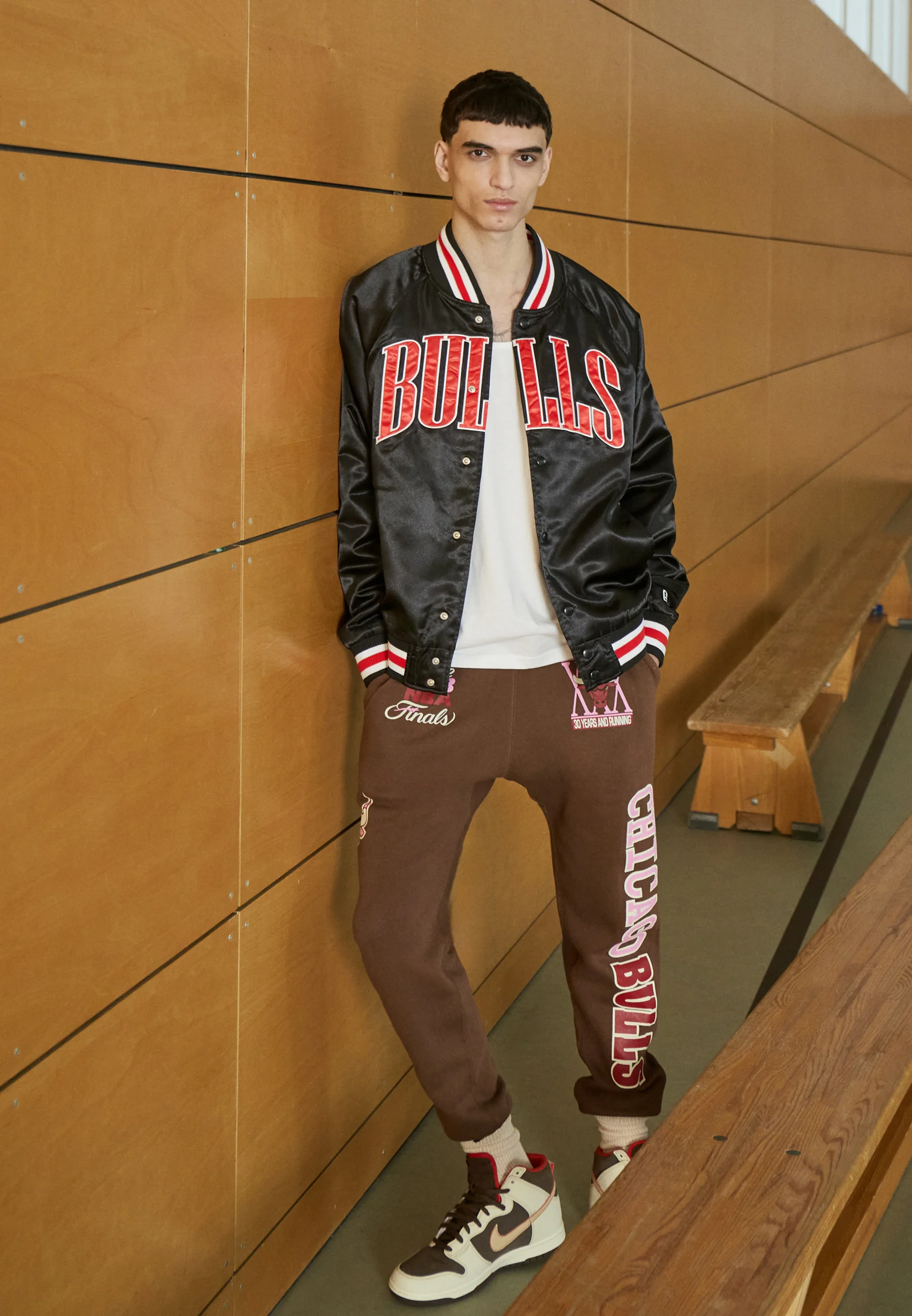 New Era NBA CHICAGO BULLS APPLIQUE BOMBER - Squadra