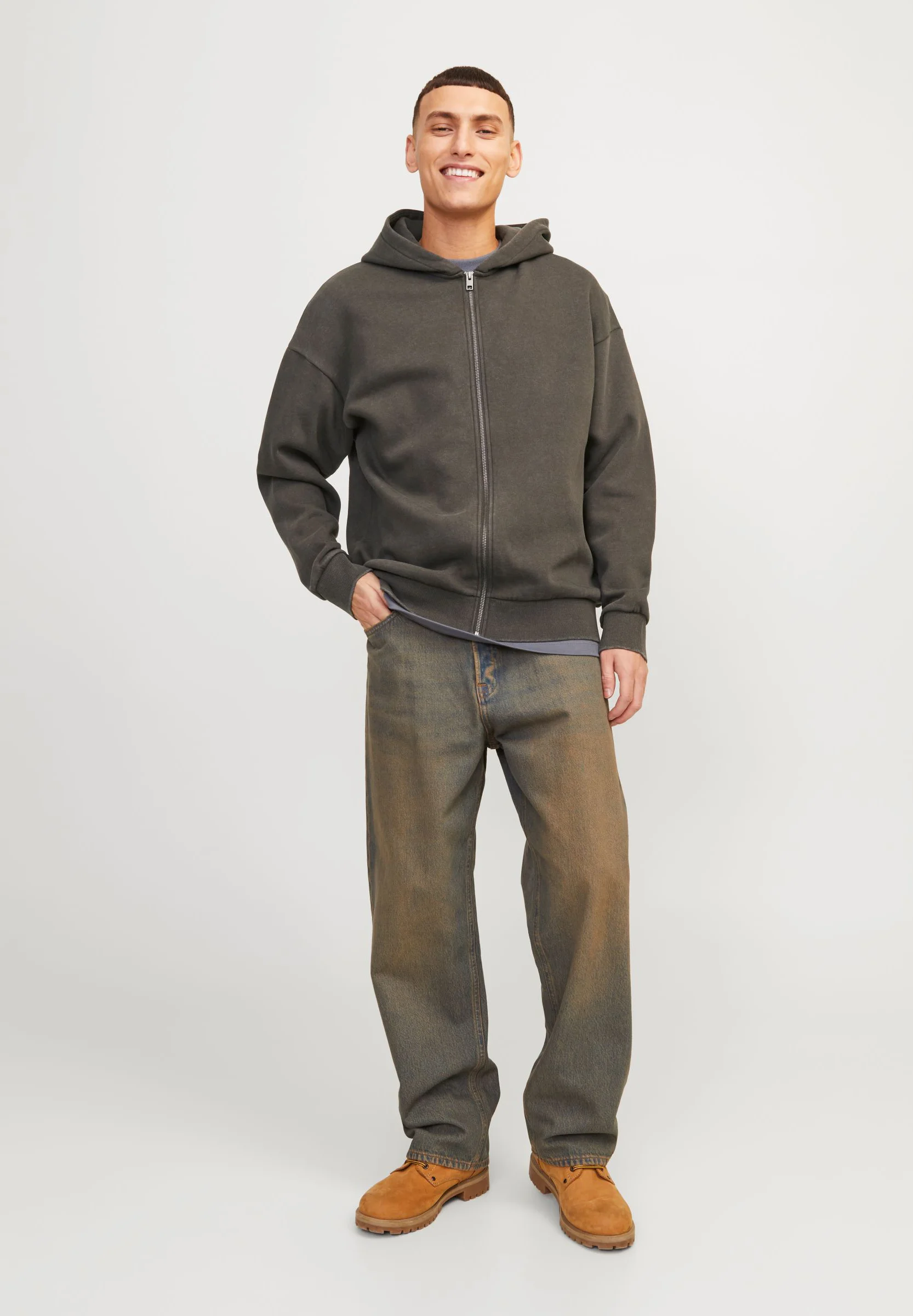 Jack & Jones JORIMMORTAL ZIP HOOD UNISEX - Felpa con zip