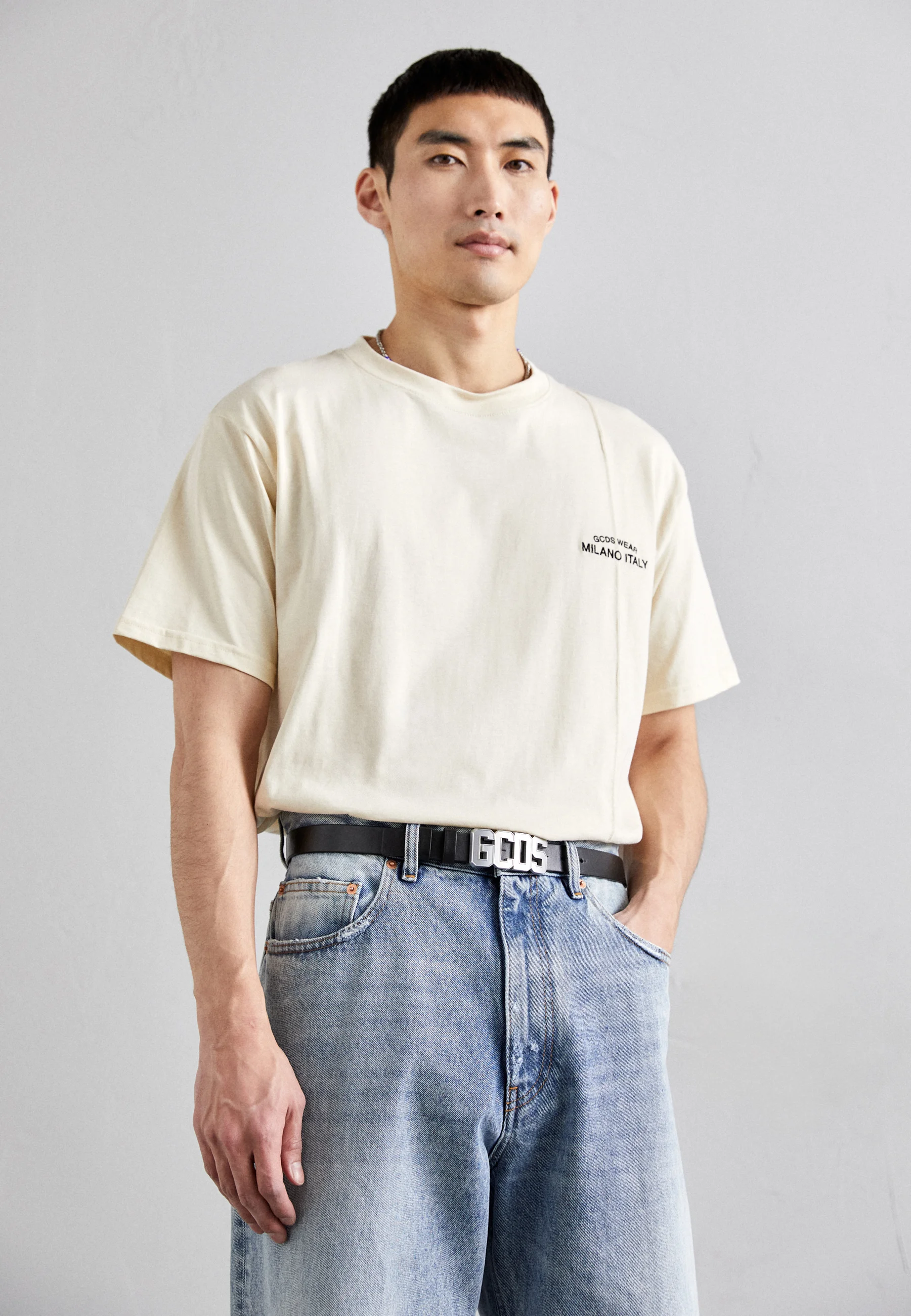 GCDS CLASSIC LOGO BELT UNISEX - Cintura