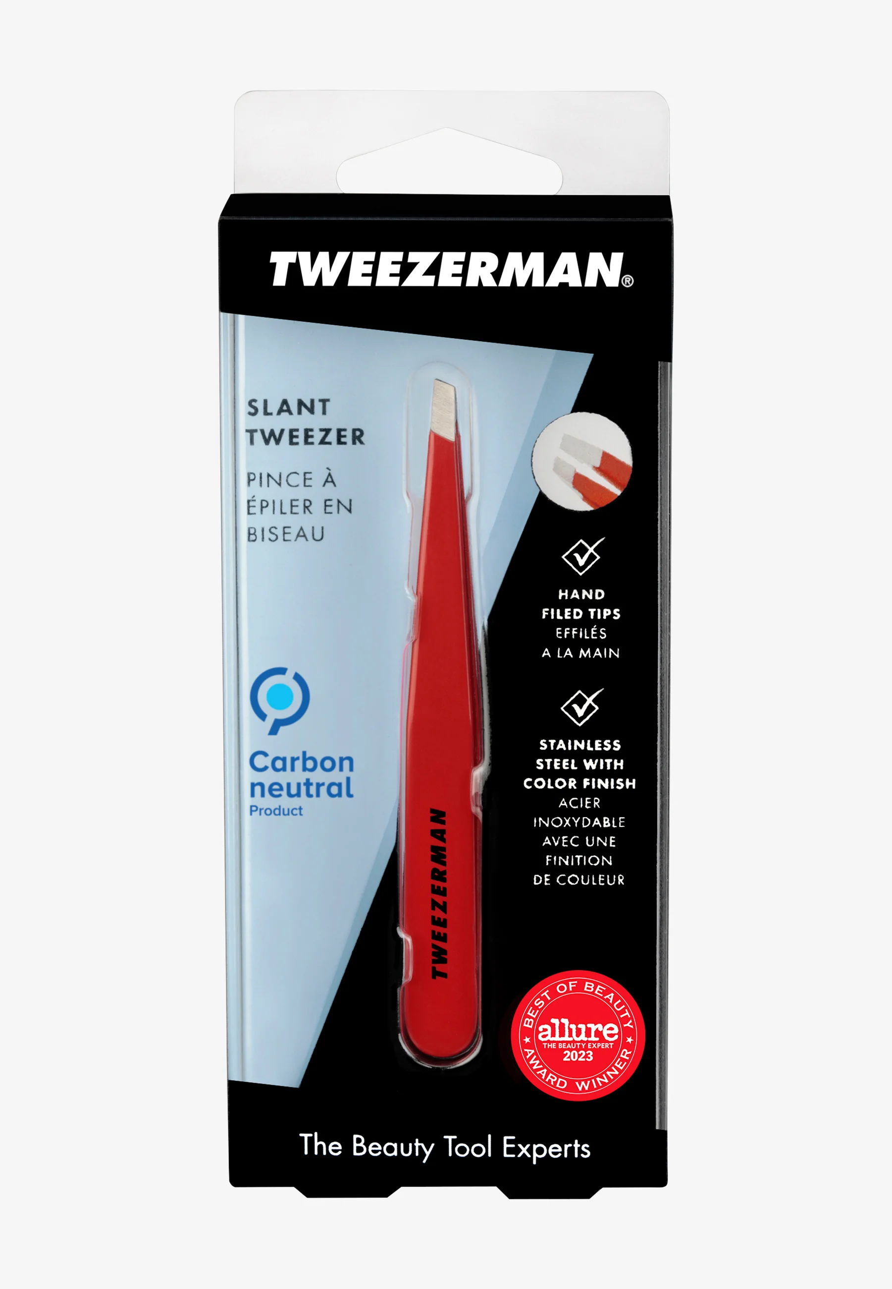 TWEEZERMAN ROSE GOLD SLANT TWEEZER - Accessori depilazione