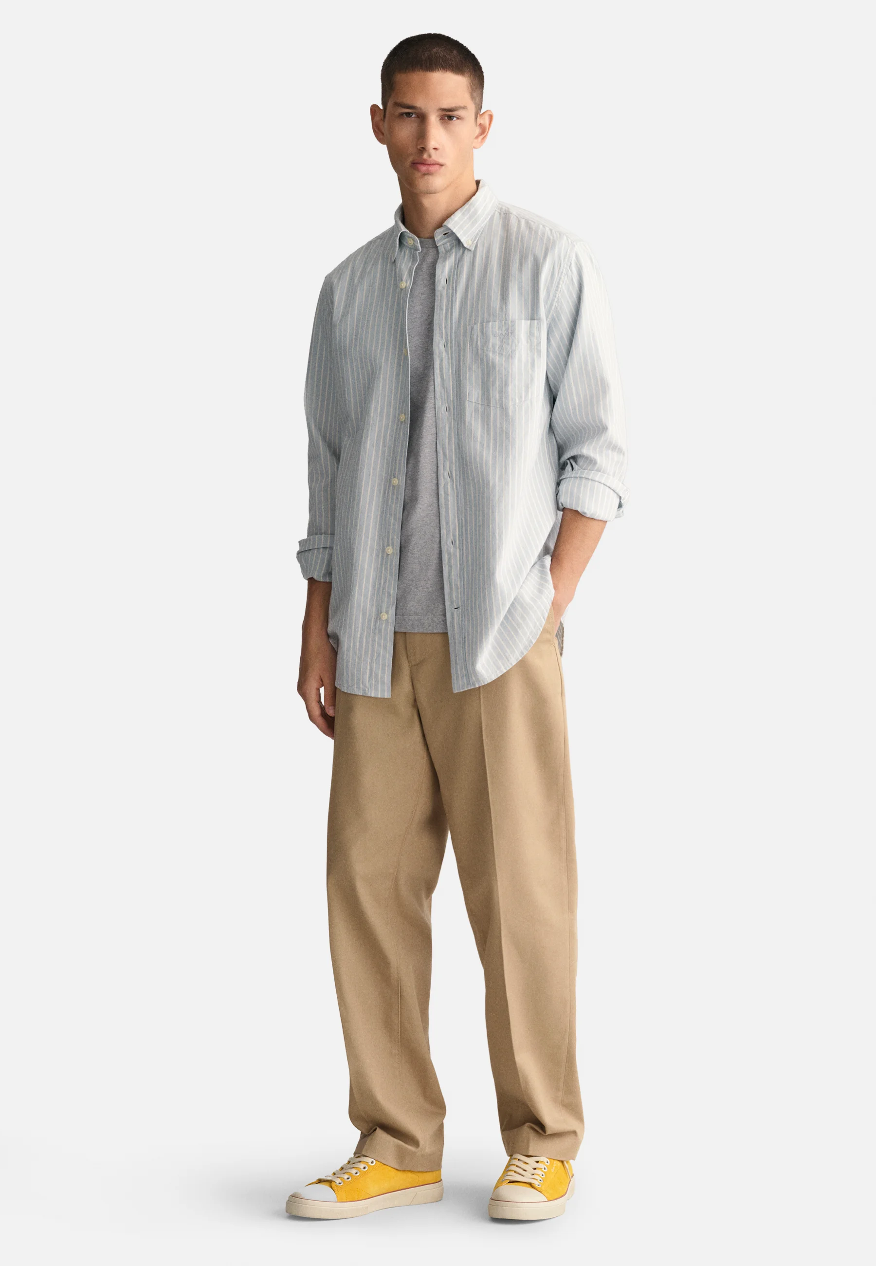 GANT REGULAR FIT STRIPED OXFORD - Camicia