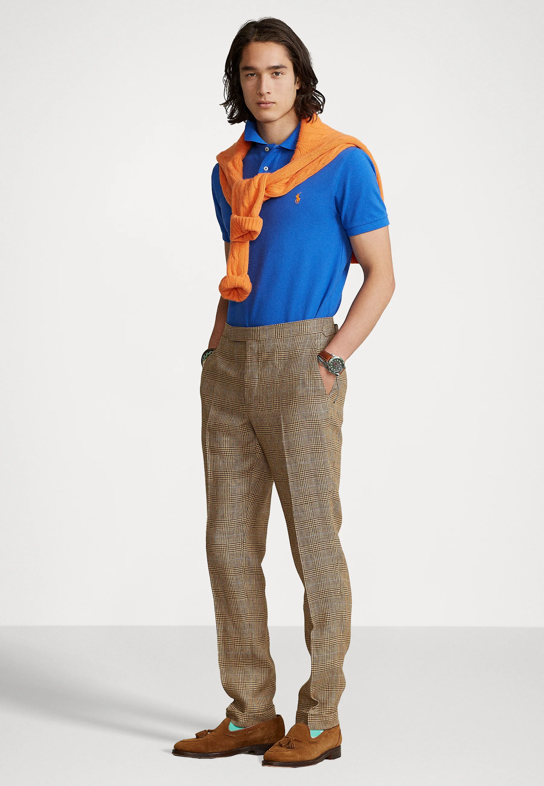 SLIM FIT MESH POLO SHIRT - Polo