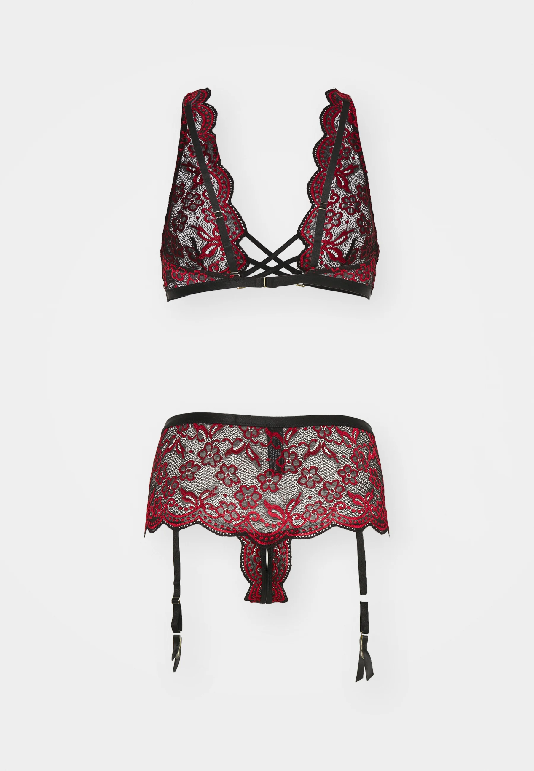 Ann Summers BROOKE CROTCHLESS SET - Reggiseno con spalline regolabili