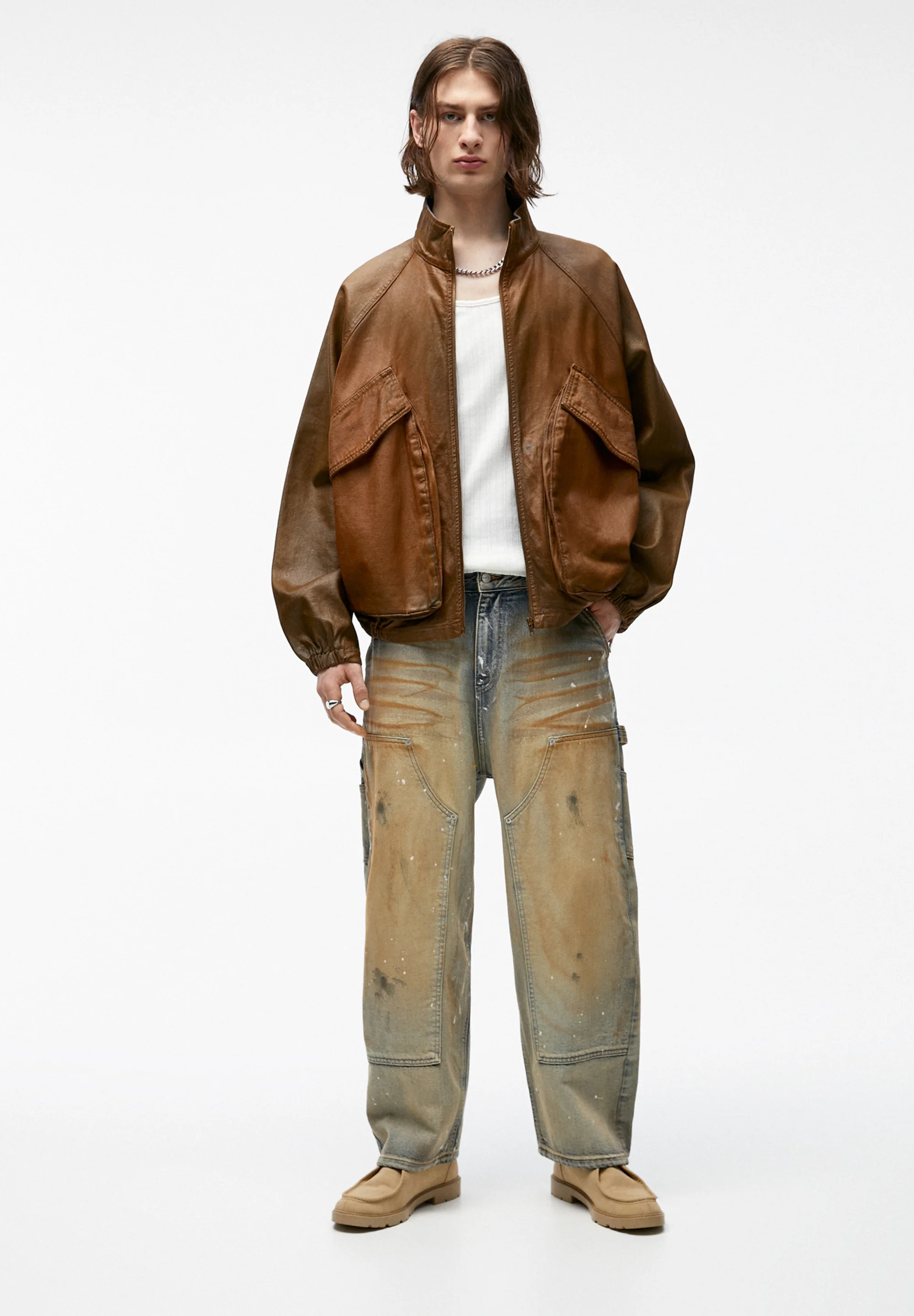 PULL&BEAR WASHED - Jeans baggy
