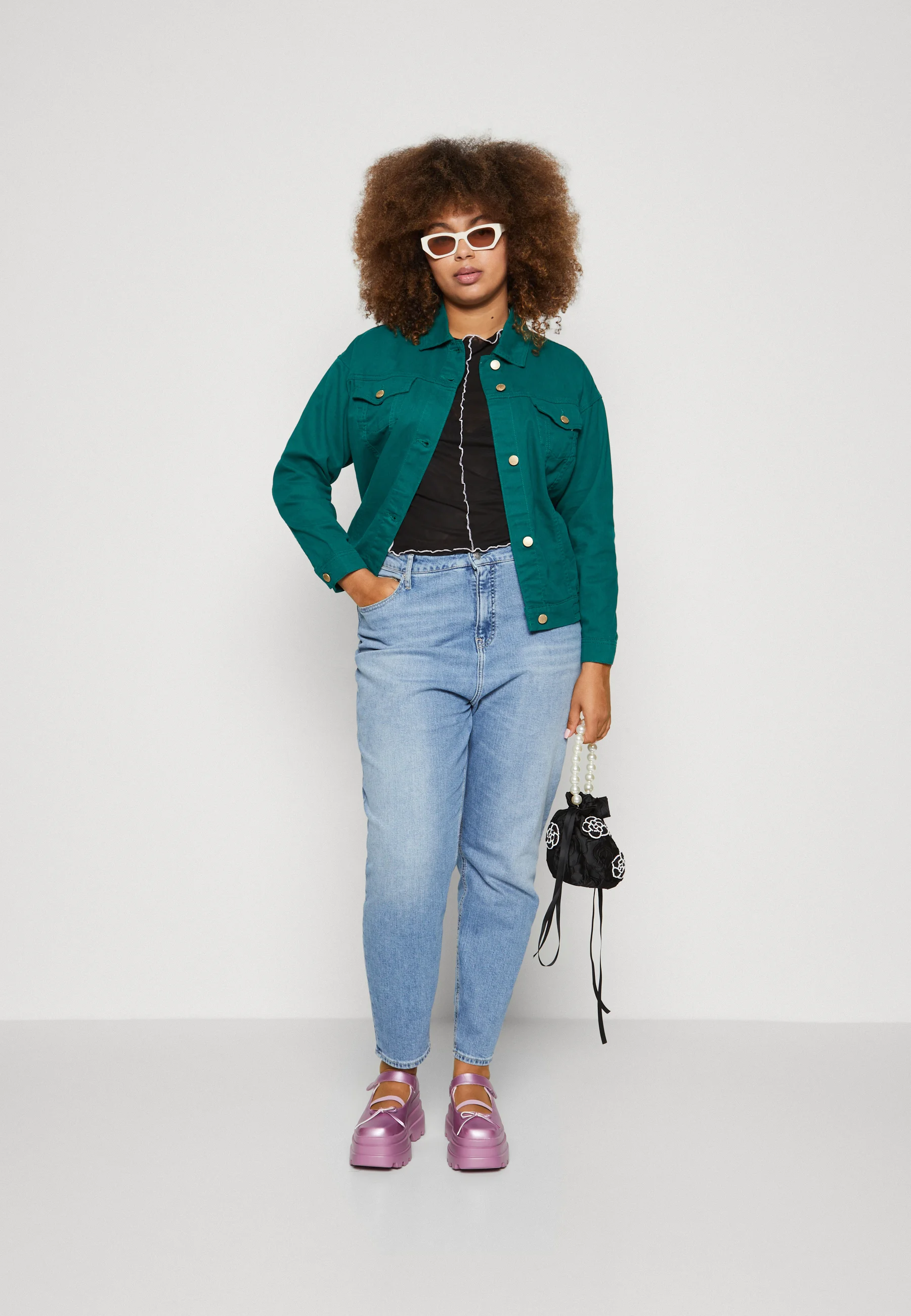 ONLY Carmakoma CARDREW JACKET - Giacca di jeans