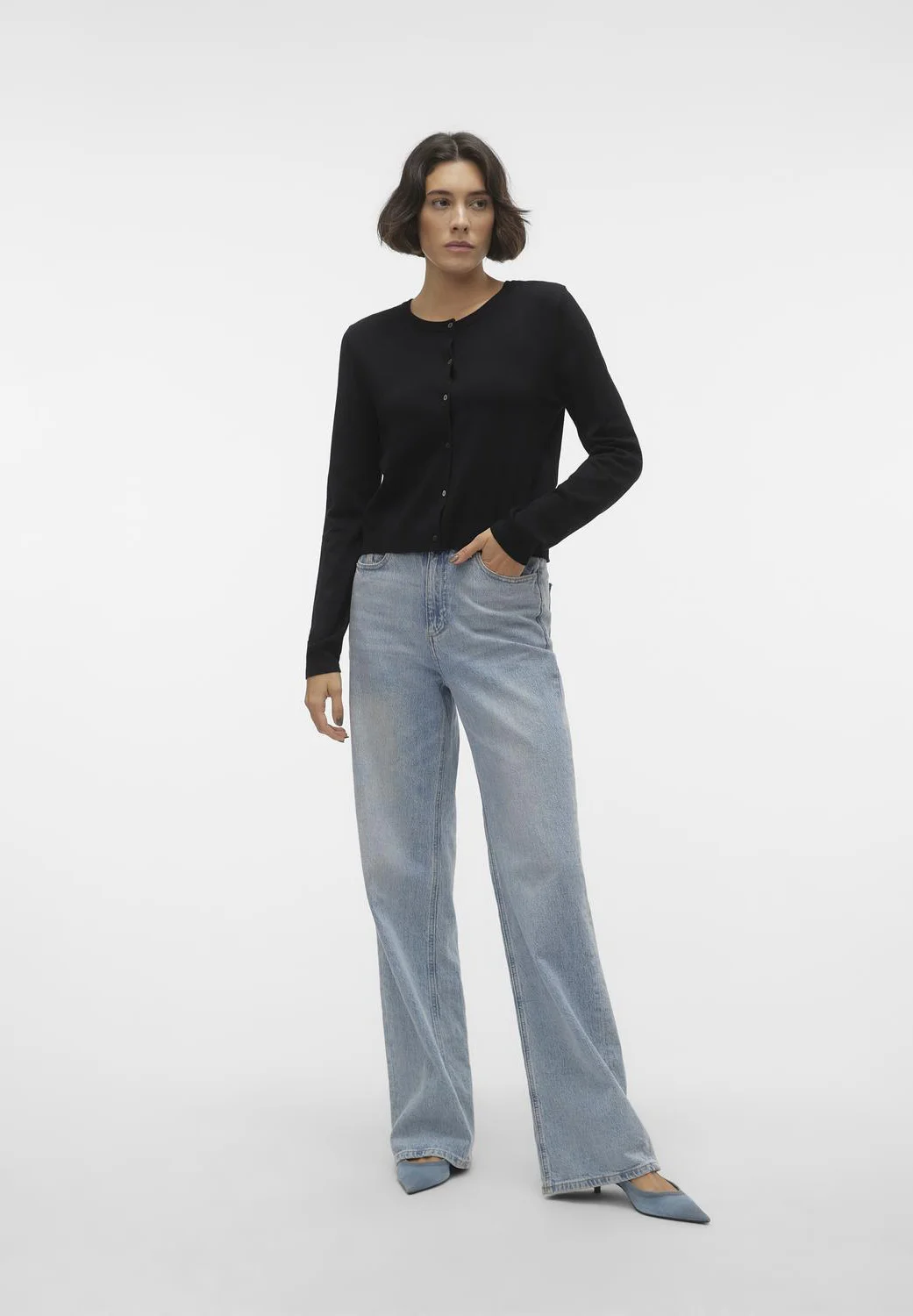 Vero Moda VMGLORY LS O-NECK GA NOOS - Cardigan