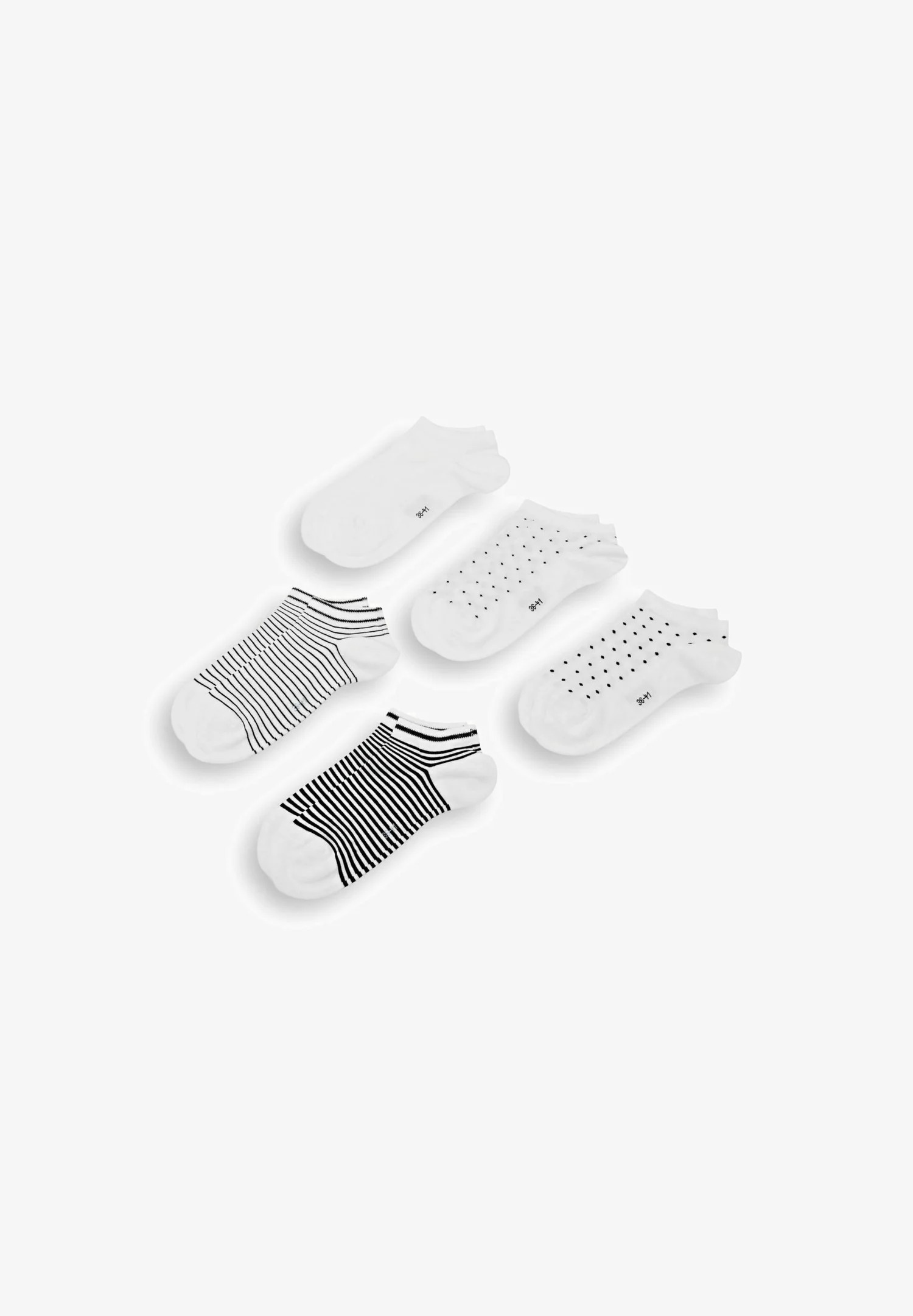 Dots & Stripes 5-Pack with pattern - Calze