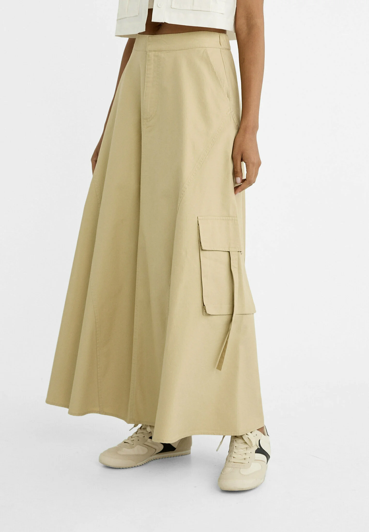 Stradivarius FLARED MIDI - Gonna lunga