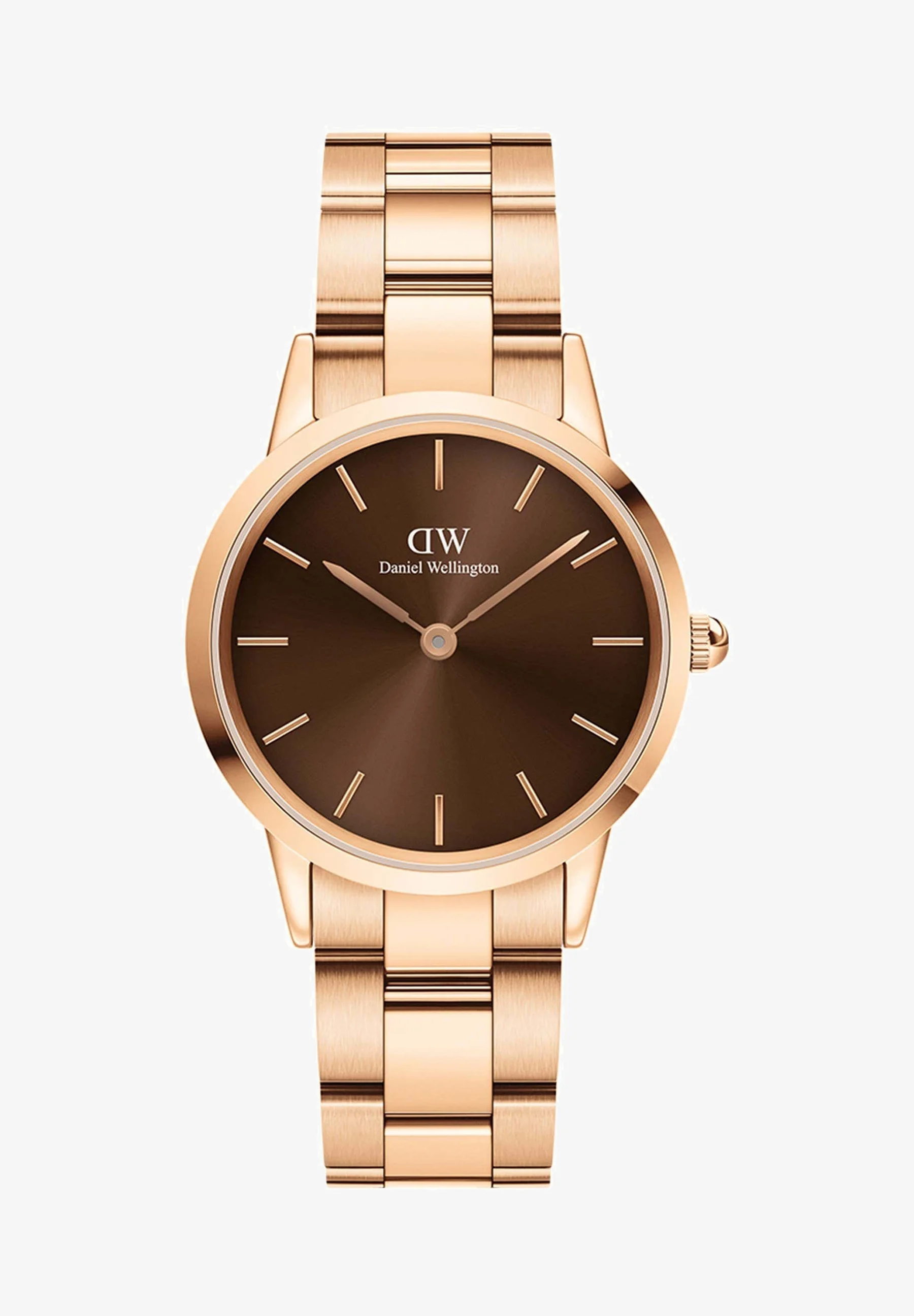 Daniel Wellington ICONIC LINK AMBER 32MM ROSE GOLD, BROWN - Orologio