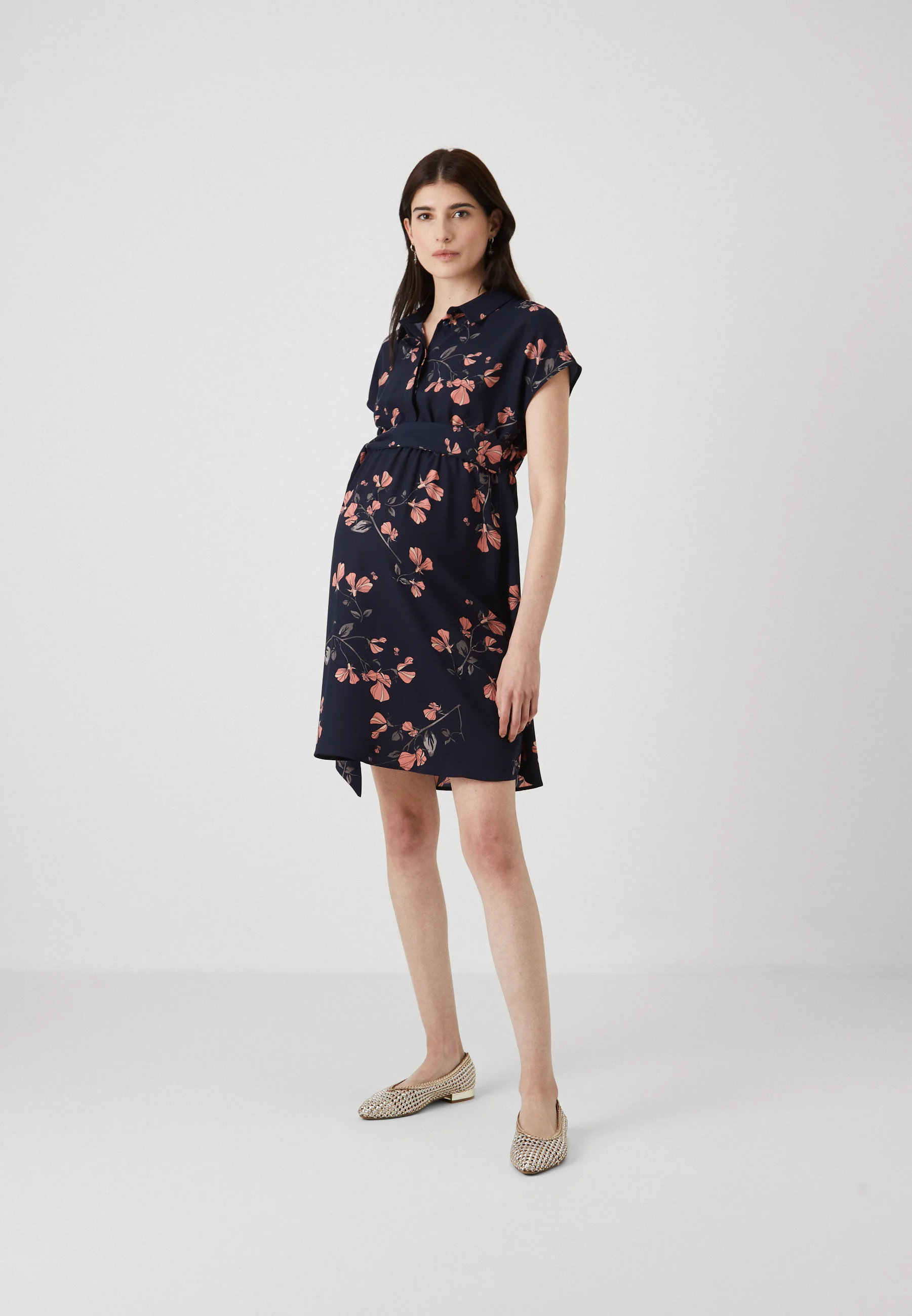 Vero Moda Maternity VMMNEWHALLIE SHORT DRESS- Abito a camicia