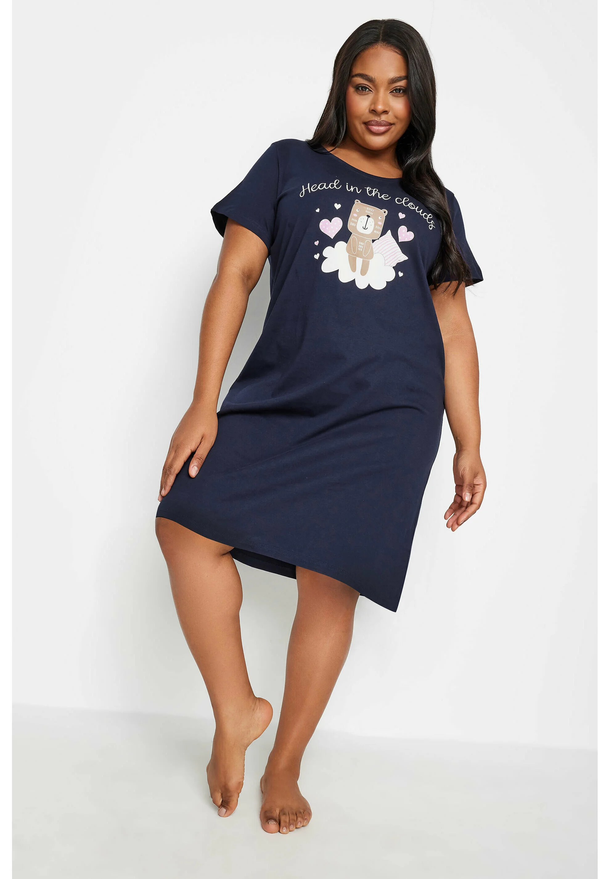 Yours Clothing 'HEAD IN THE CLOUDS'- Camicia da notte