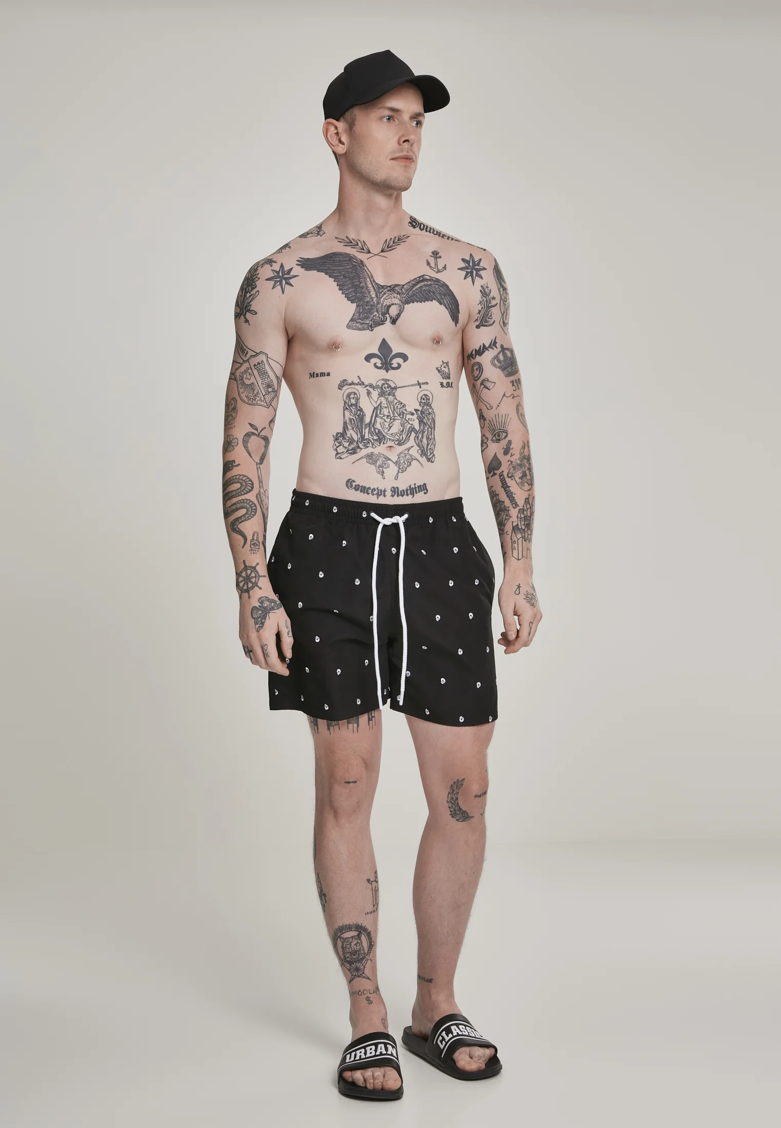 EMBROIDERY SWIM - Shorts da mare