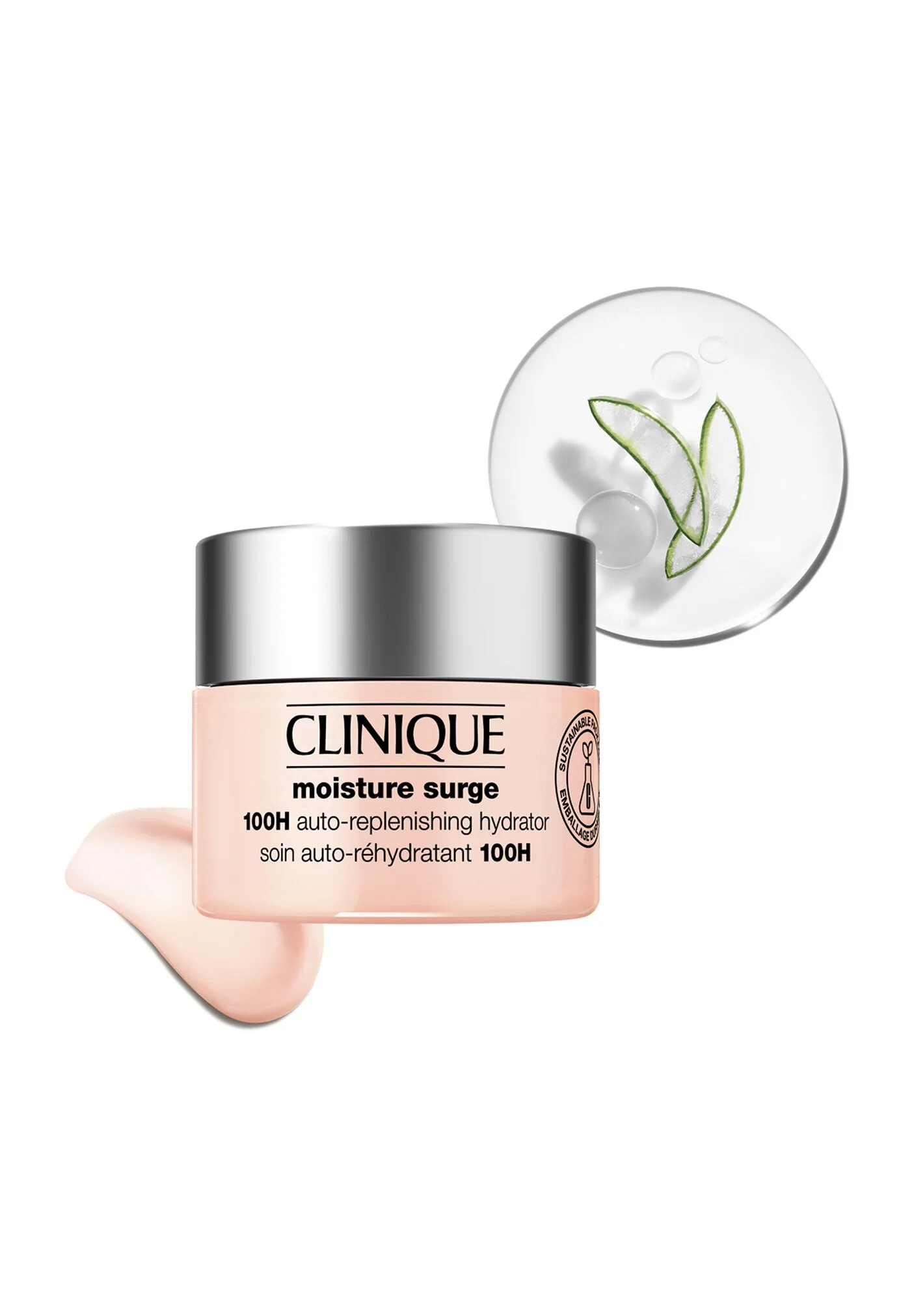 Clinique MOISTURE SURGE 100H AUTO REPLENISHING HYDRATOR WITH ALOE VERA BI - Crema da giorno
