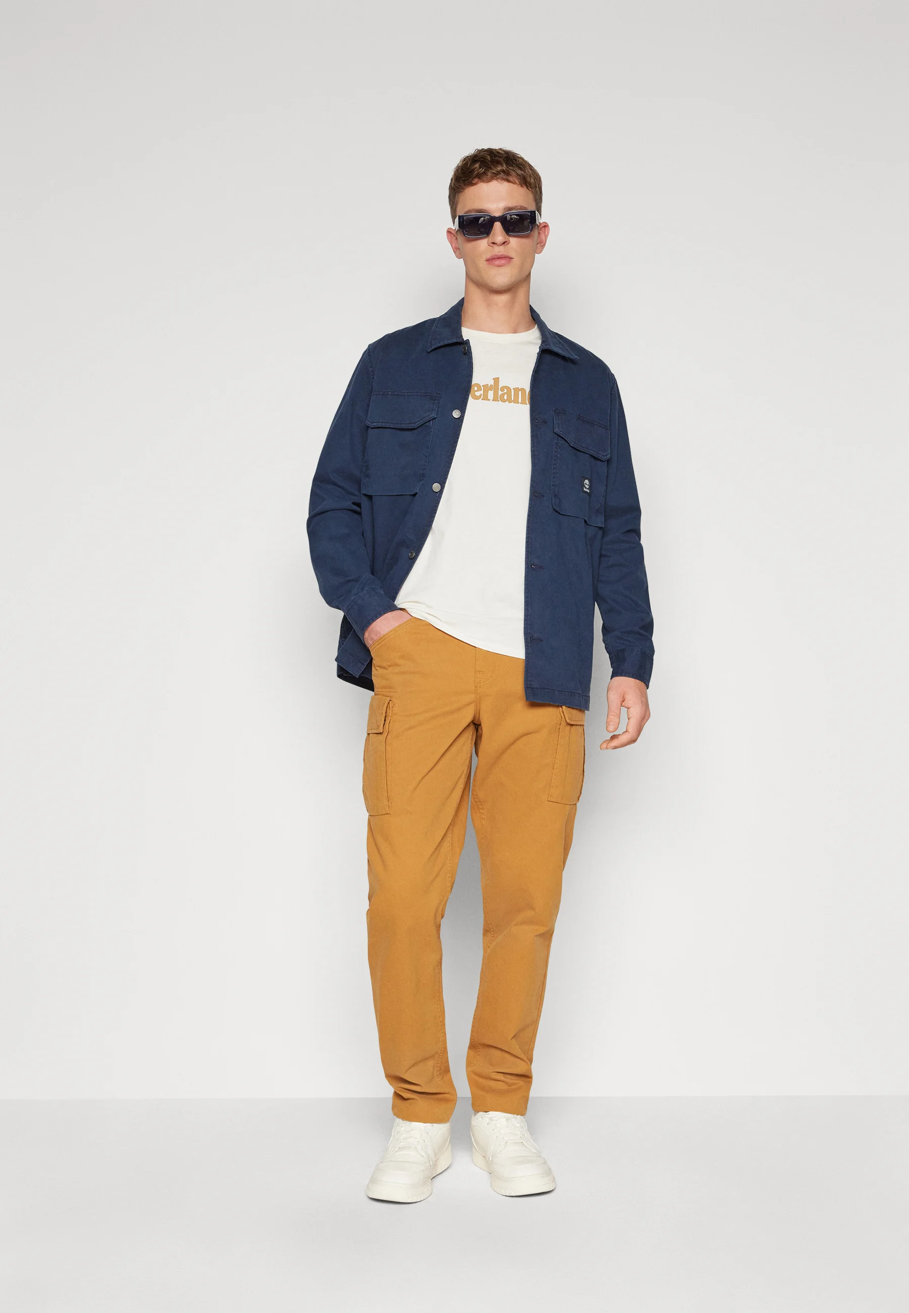 Timberland KENNEBEC RIVER LINEAR LOGO SHORT SLEEVE - T-shirt con stampa