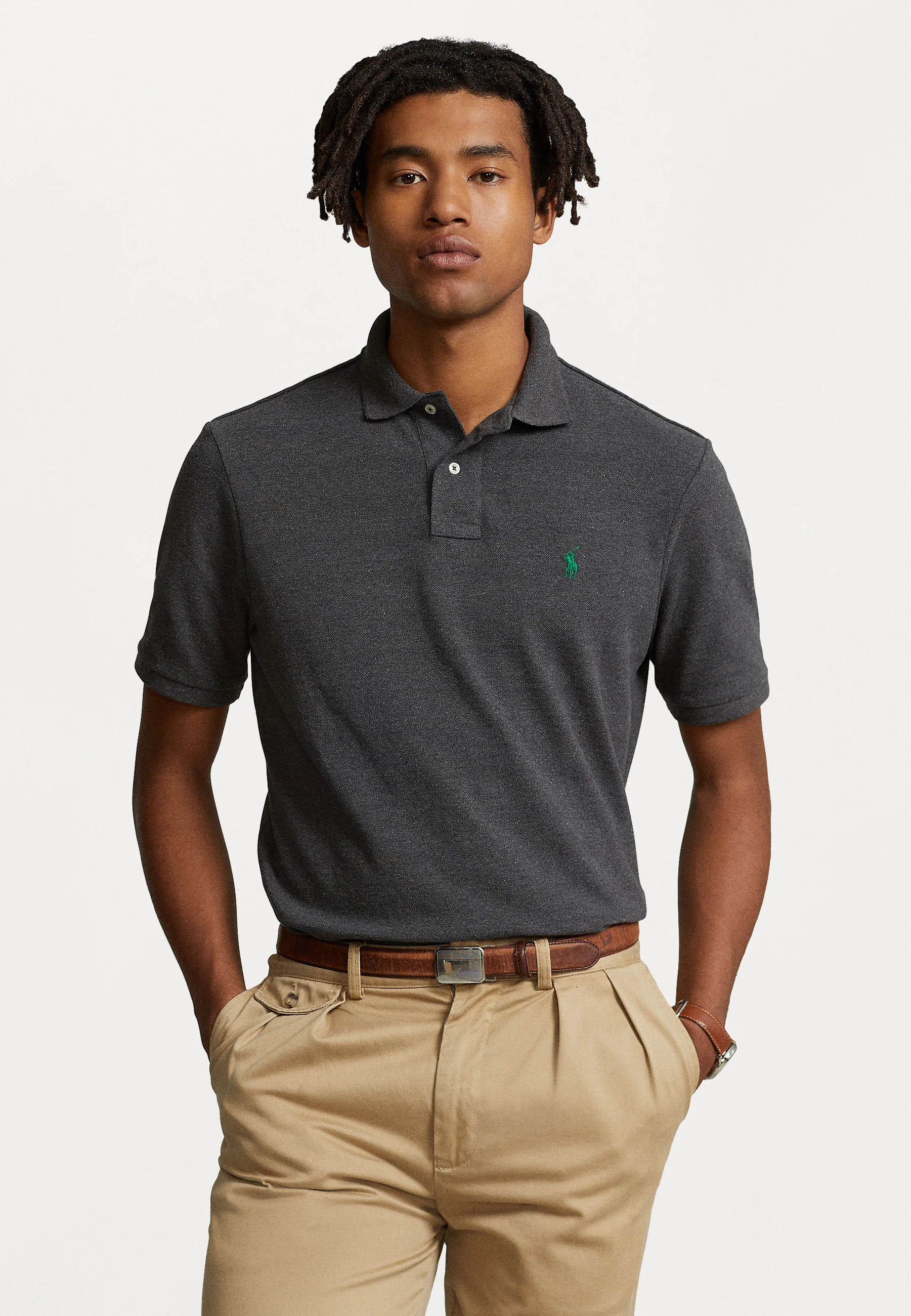 CUSTOM SLIM FIT MESH POLO SHIRT - Polo