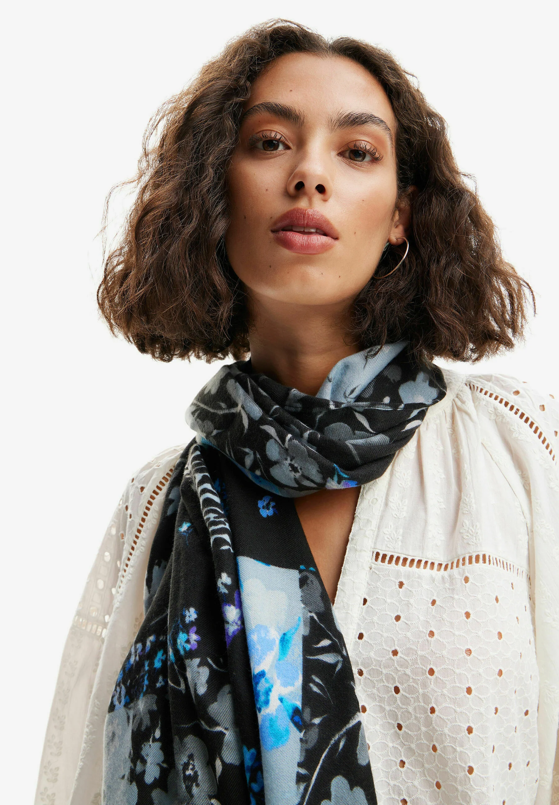Desigual RECTANGULAR PATCHWORK FLORAL - Sciarpa