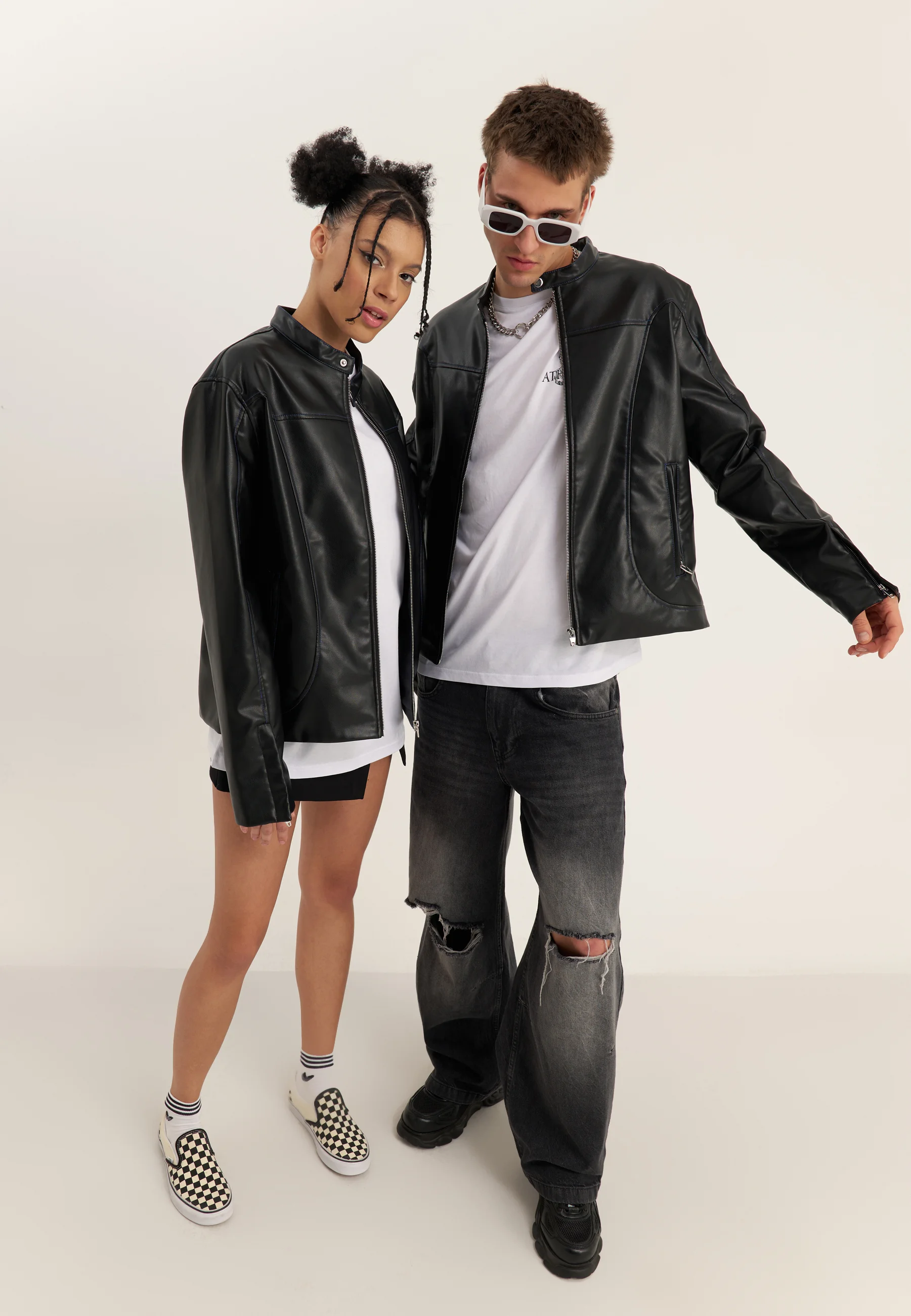 YOURTURN UNISEX - Giacca in similpelle