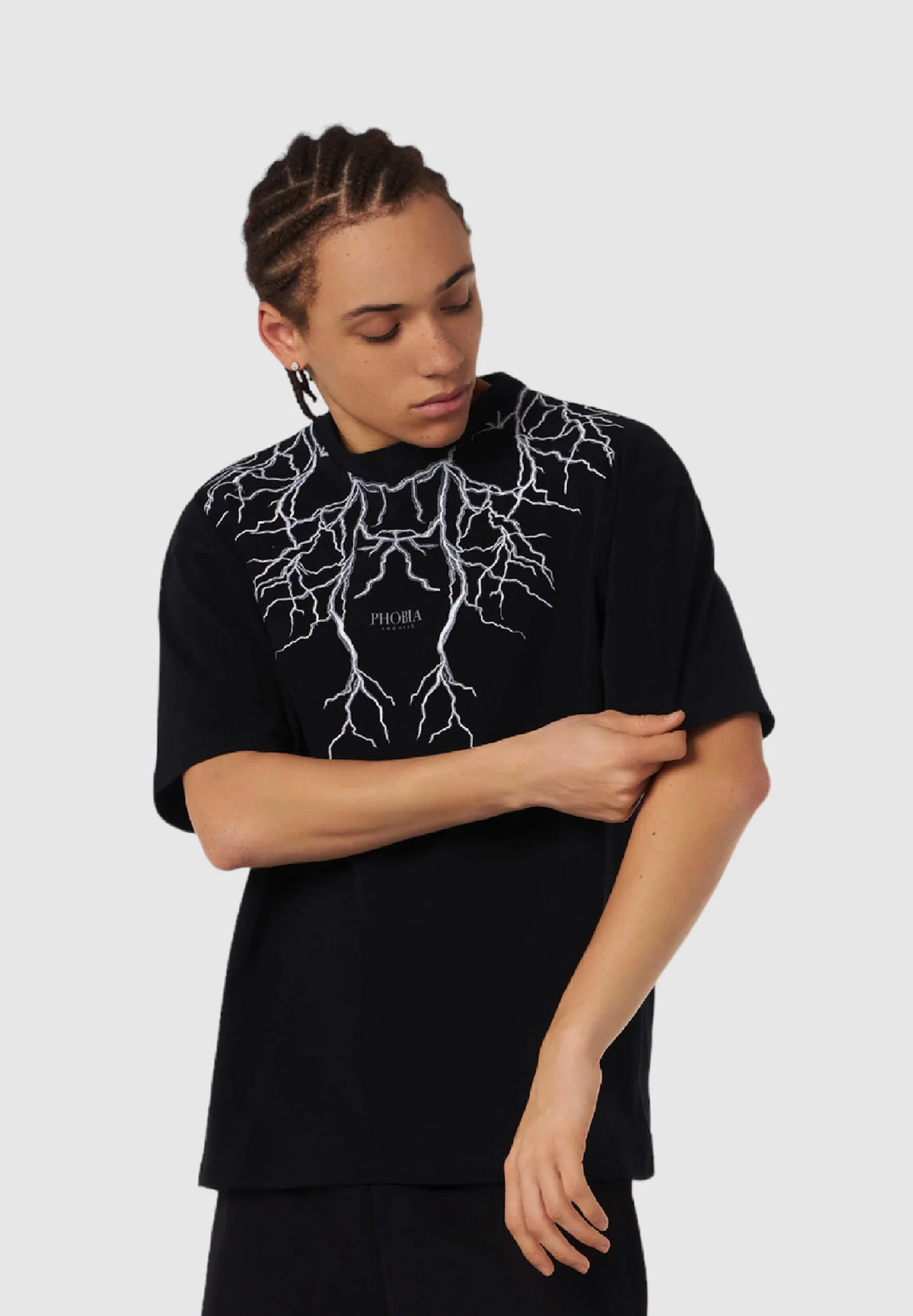 PHOBIA ARCHIVE LIGHTNING - T-shirt con stampa