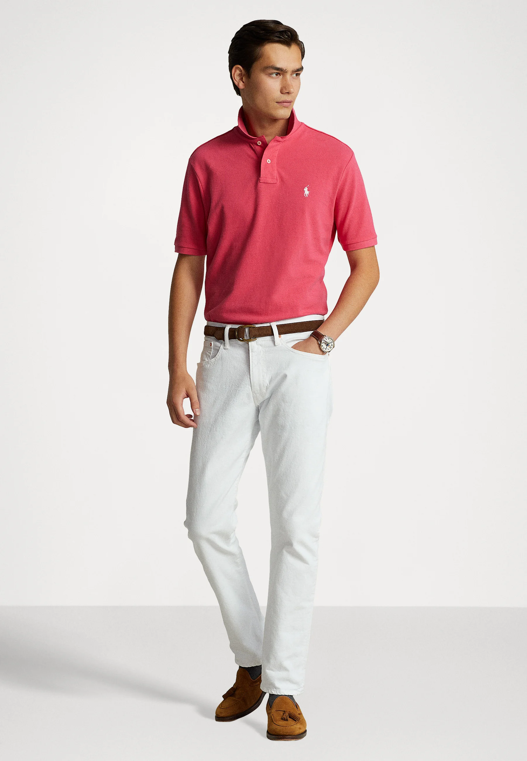 CUSTOM SLIM FIT MESH POLO SHIRT - Polo