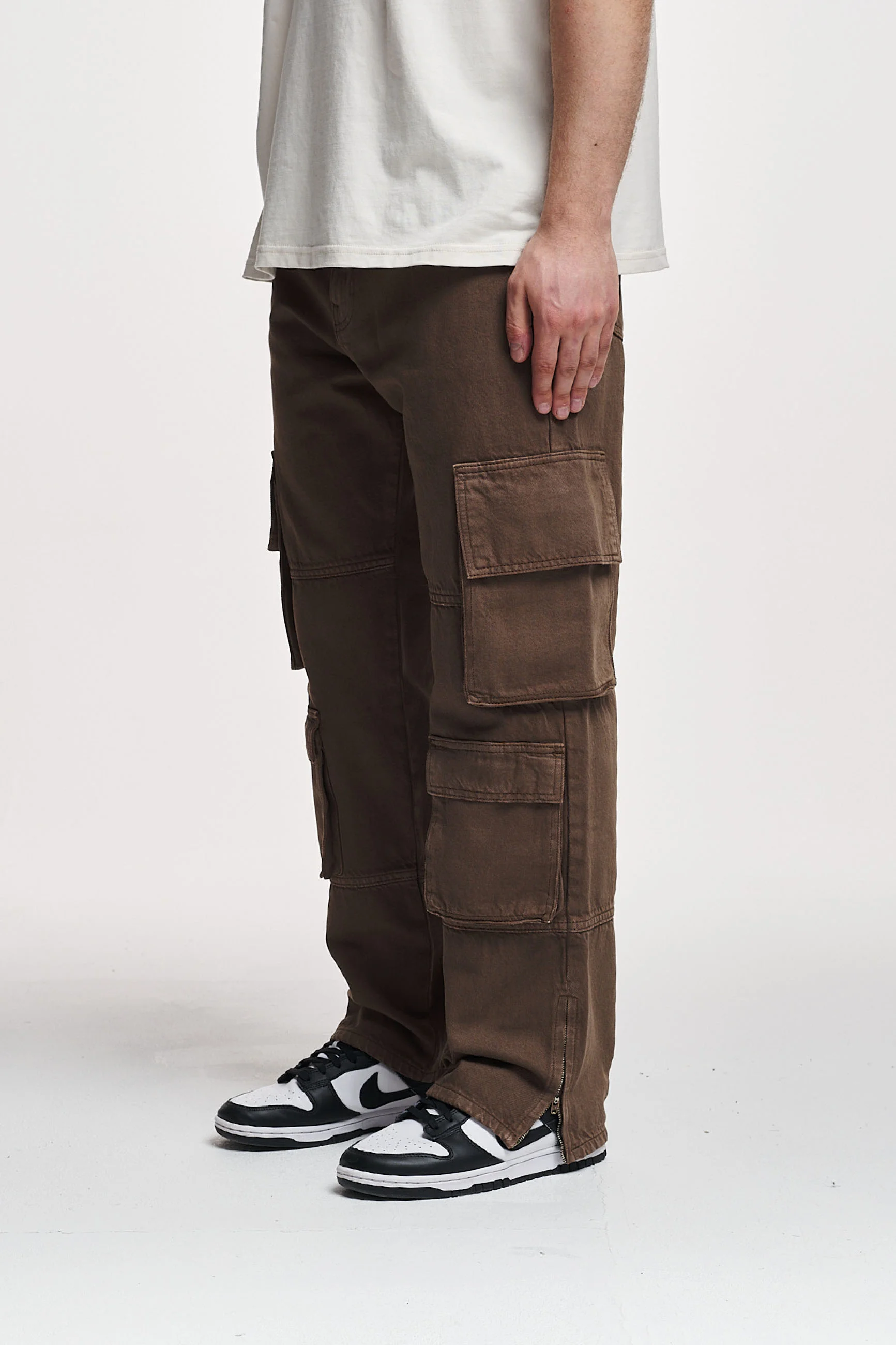 2Y Studios NEO ANKLE ZIP PANTS - Jeans baggy