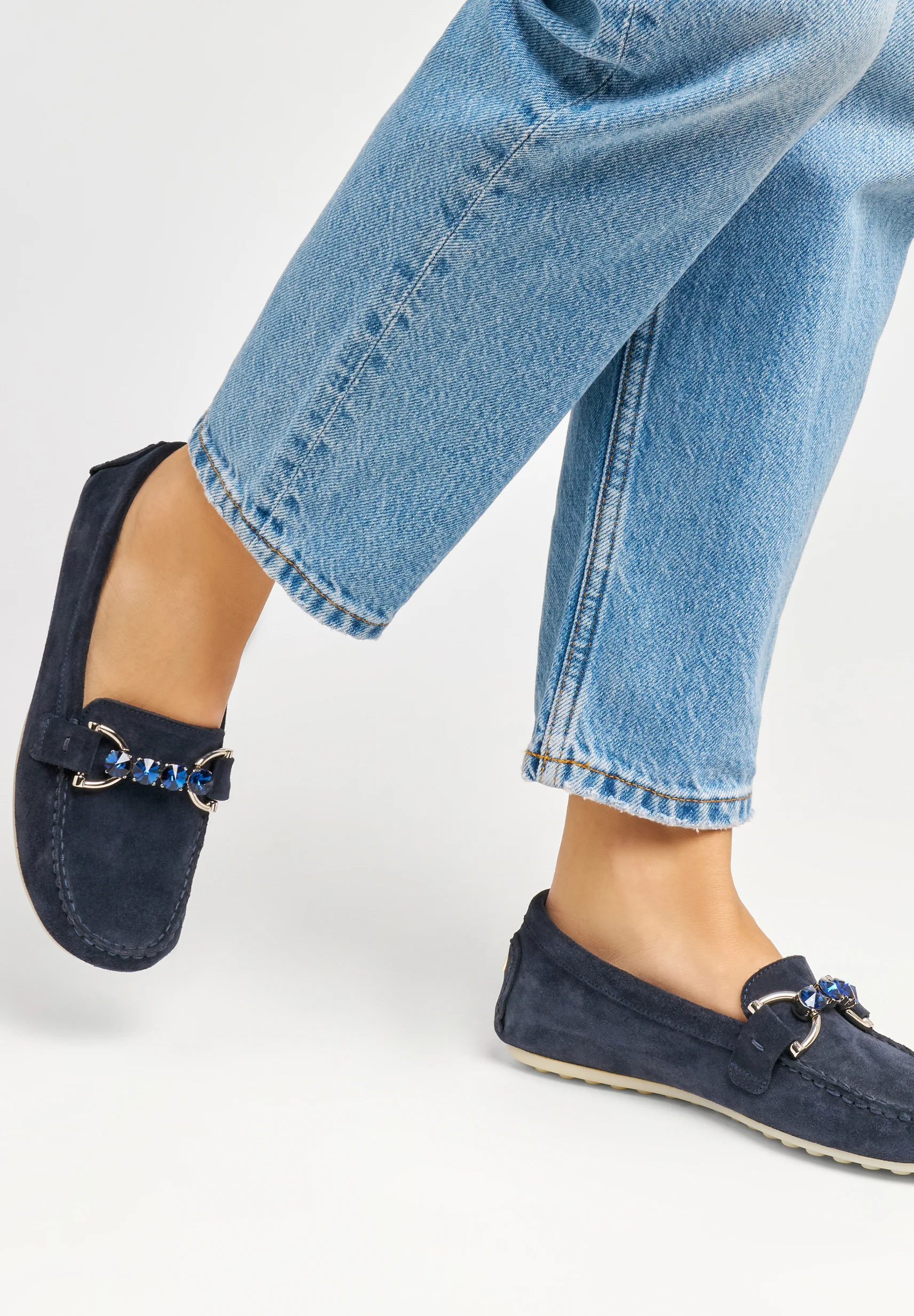 Frau Shoes WITH BEJEWELLED CLASP DETAIL - Mocassini