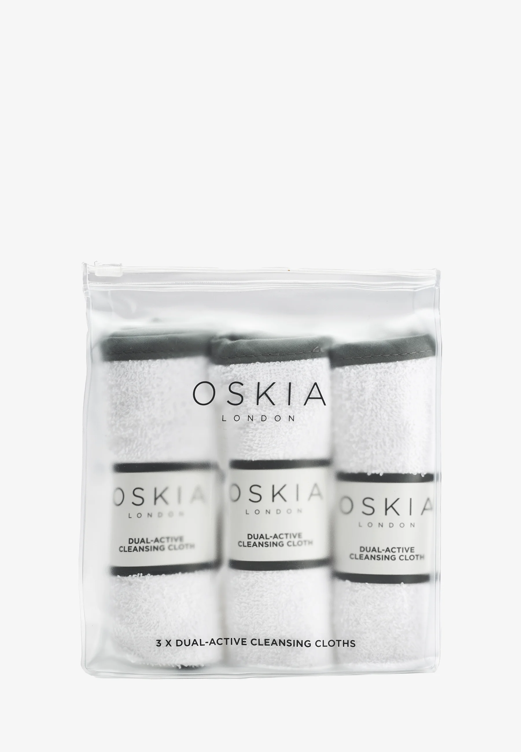 Oskia DUAL ACTIVE CLEANSING CLOTHS 3 STÜCK - Accessori skincare