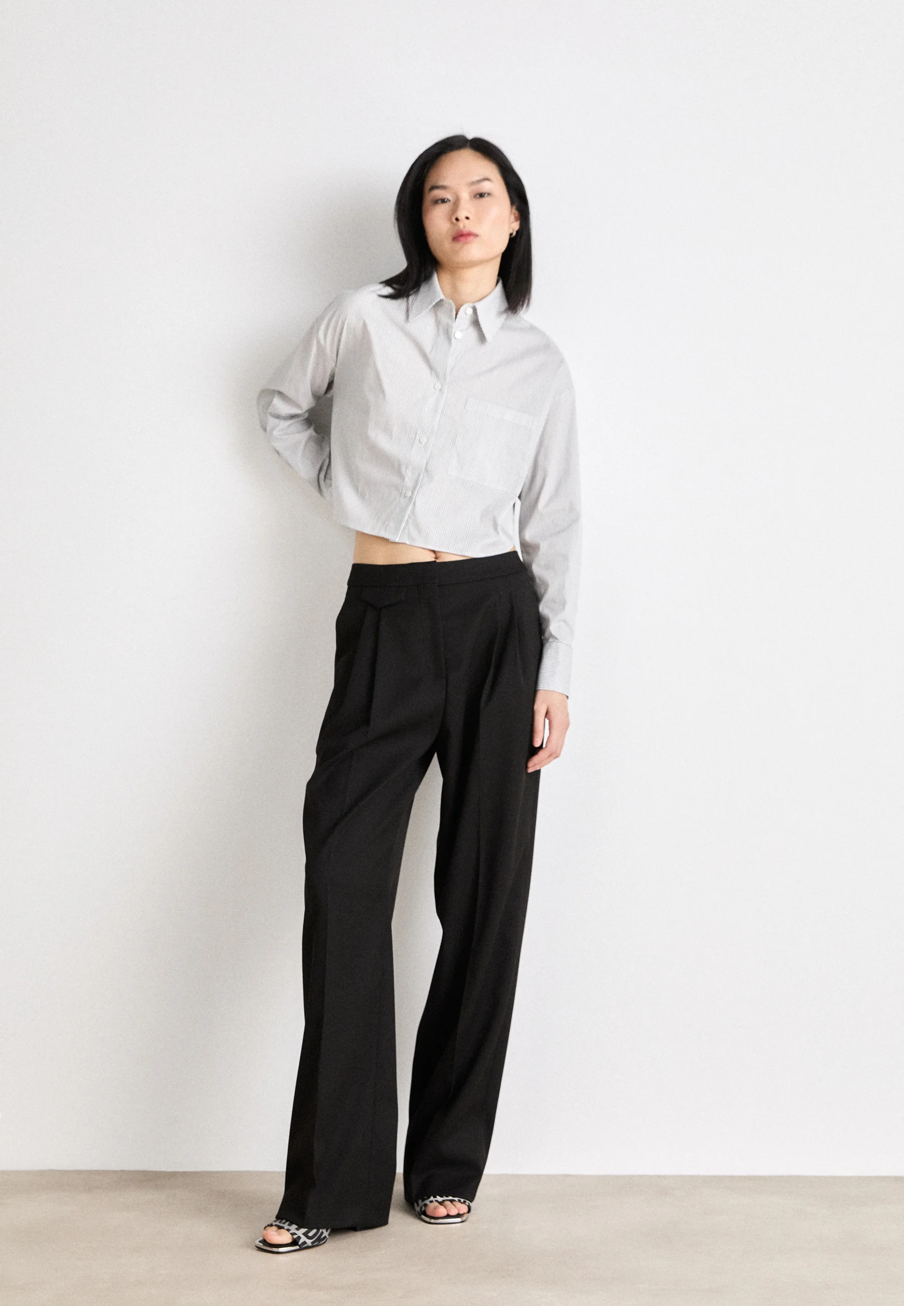 CROPPED STRIPE - Camicia