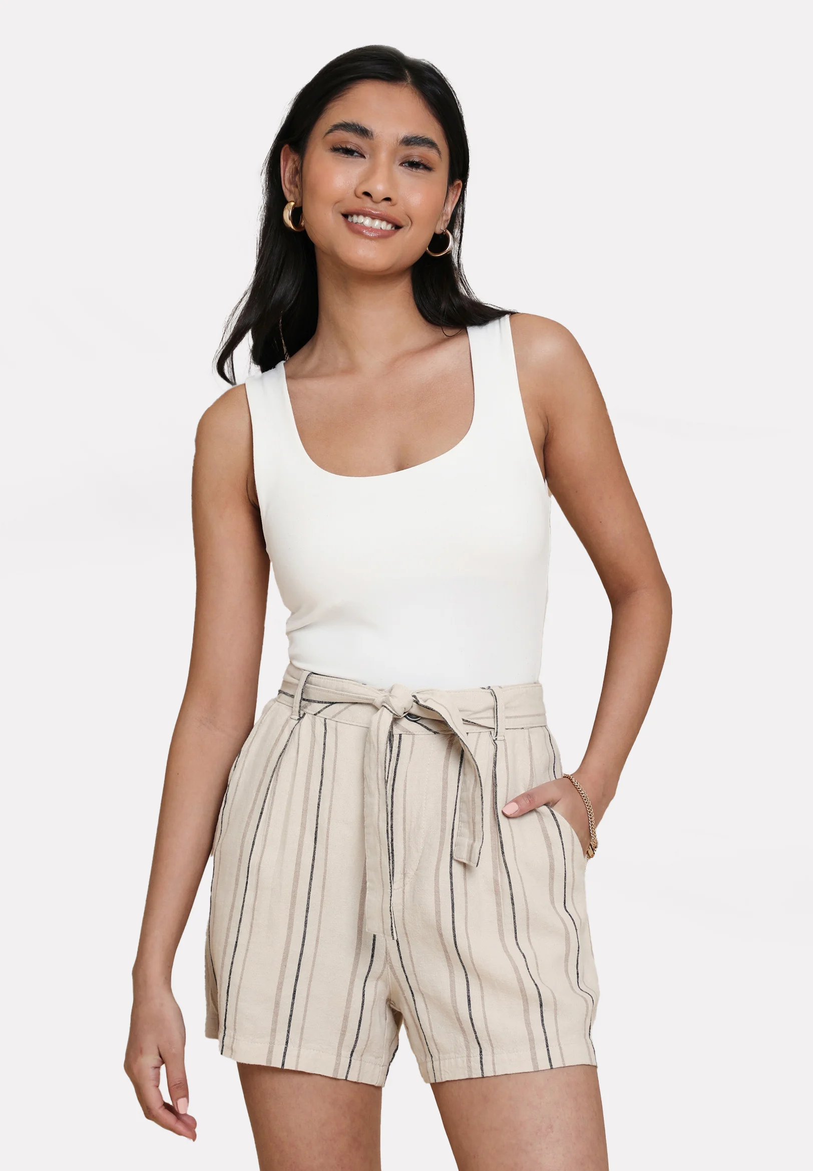Threadbare THB LAURENCE TIE WAIST - Shorts