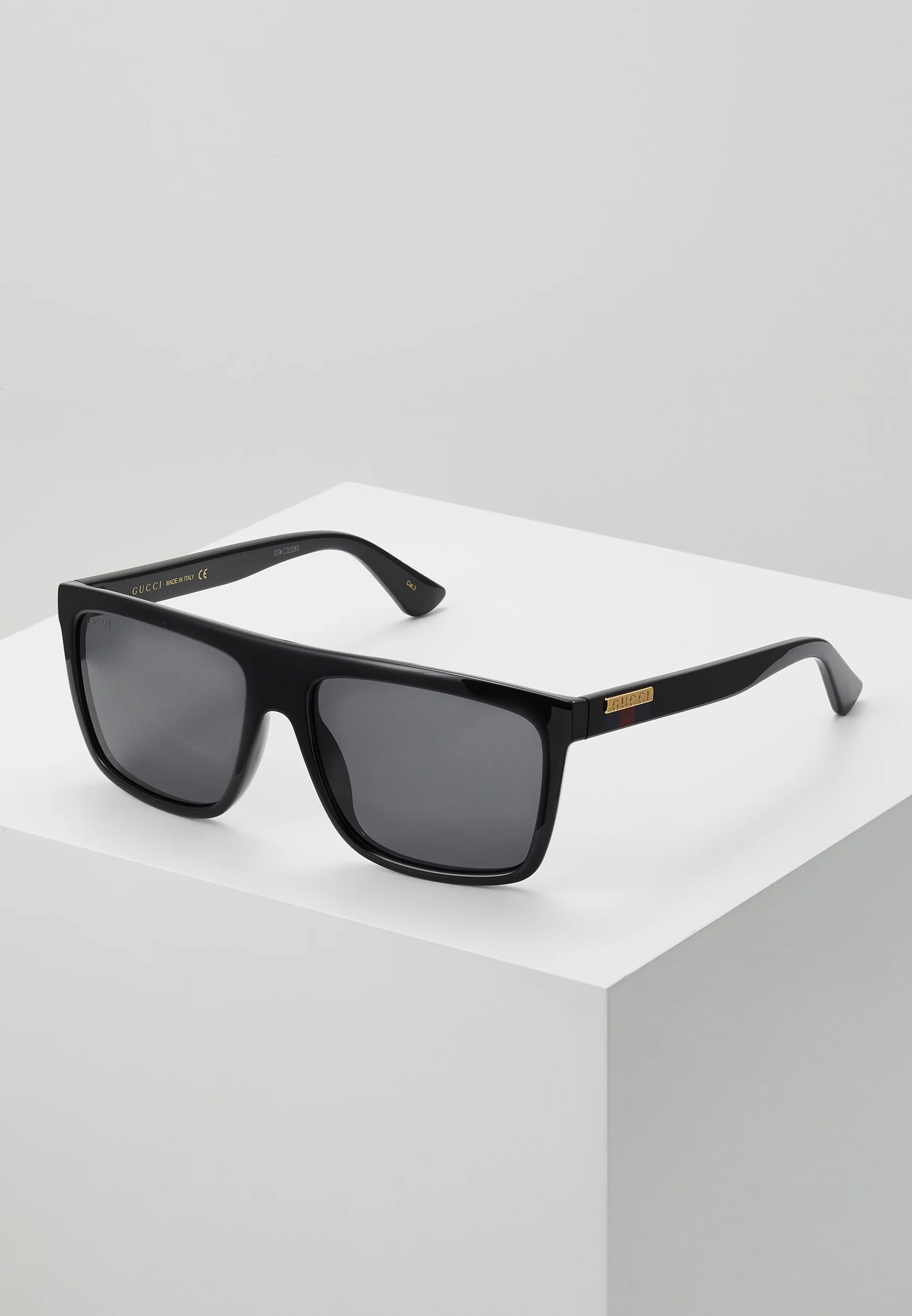 Gucci WEB GG RECTANGULAR FLAT-TOP ACETATE SUNGLASSES - Occhiali da sole