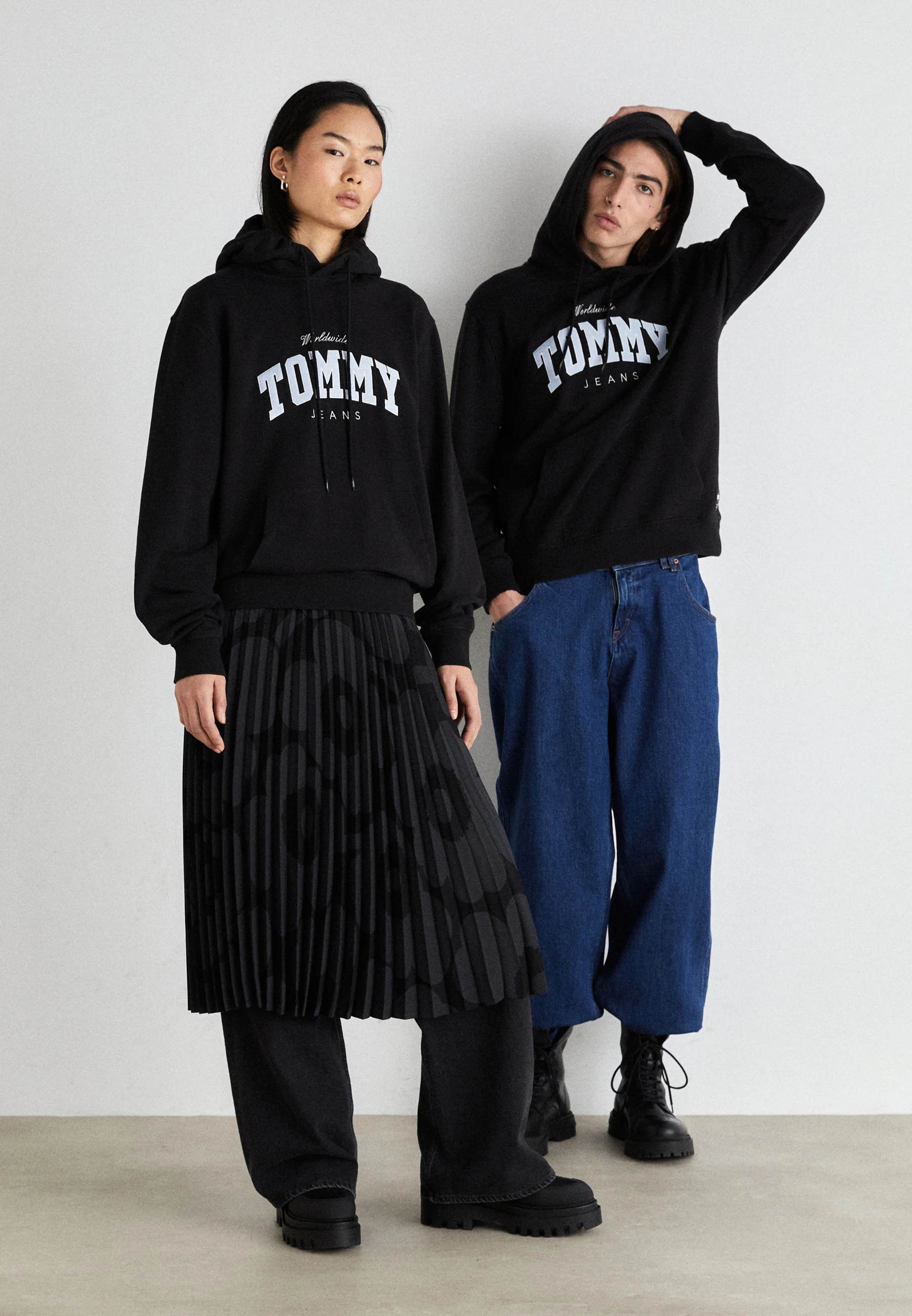 Jeans VARSITY - Felpa con cappuccio