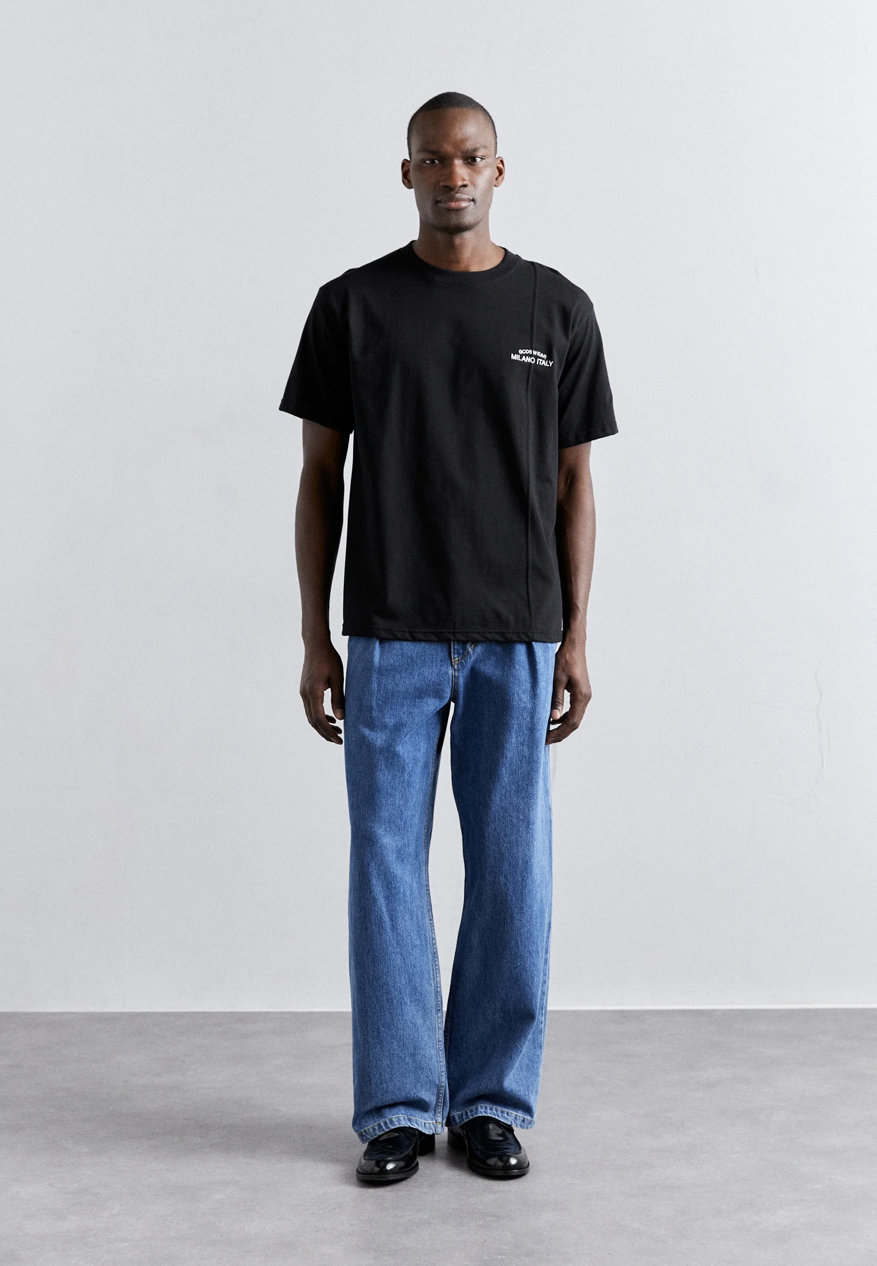 GCDS EMBROIDERED LOOSE - T-shirt con stampa