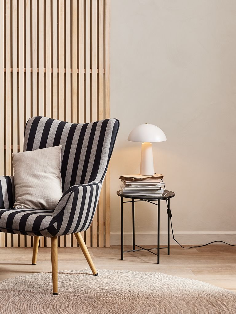 End table TURUP D40 marble/black colour